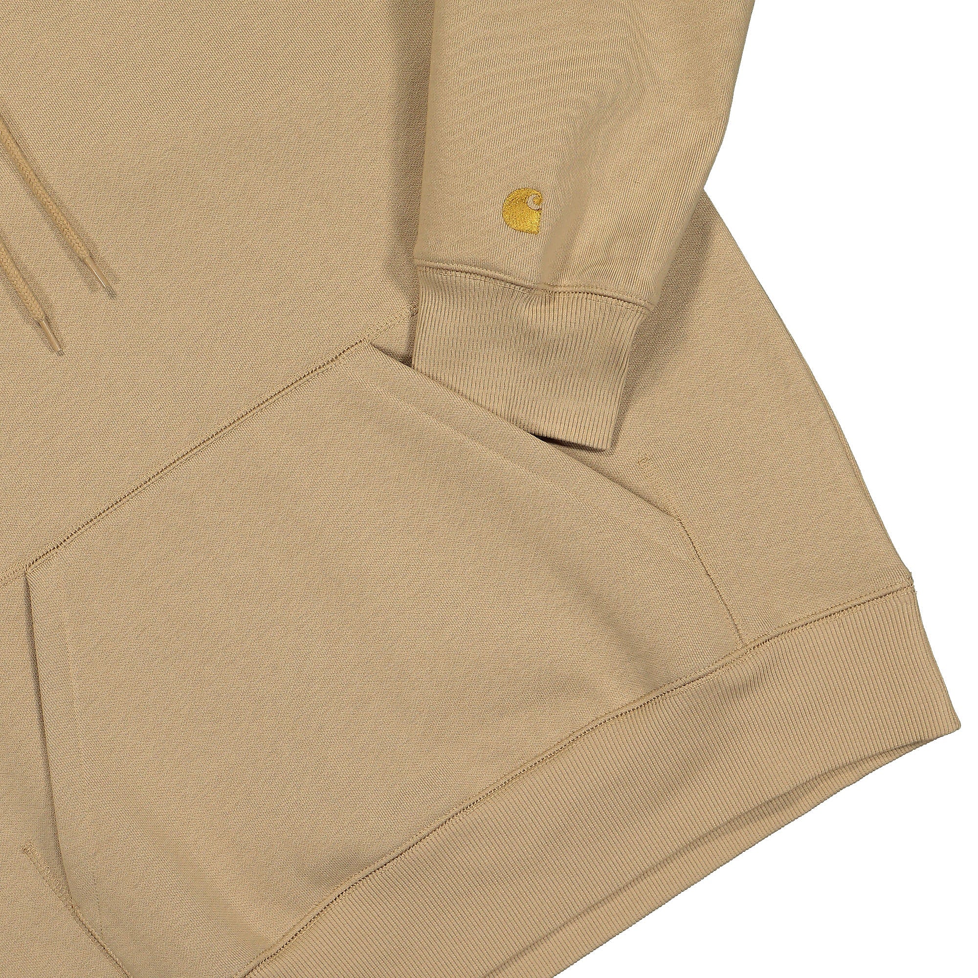 Carhartt WIP Hooded Chase Sweat Sable / Gold Hoodies Detailfoto | Overkill