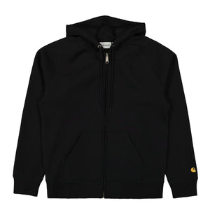 Carhartt WIP Hooded Chase Jacket Black / Gold Hoodies I033664.00F.XX.03 | Overkill