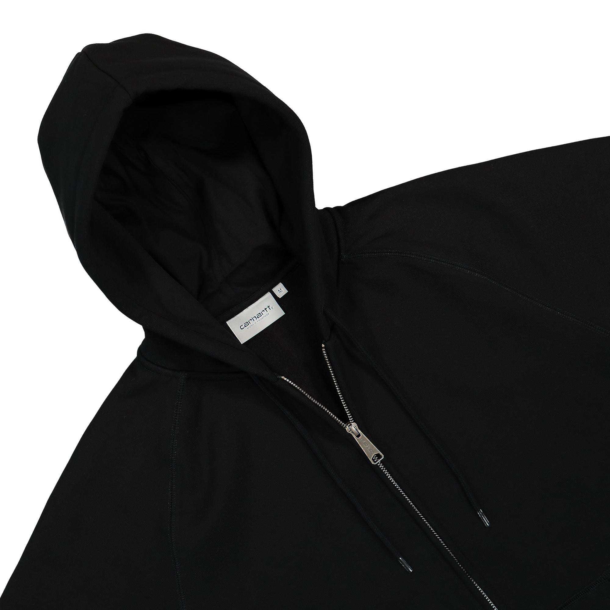 Carhartt WIP Hooded Chase Jacket Black / Gold Hoodies Close-up | Overkill