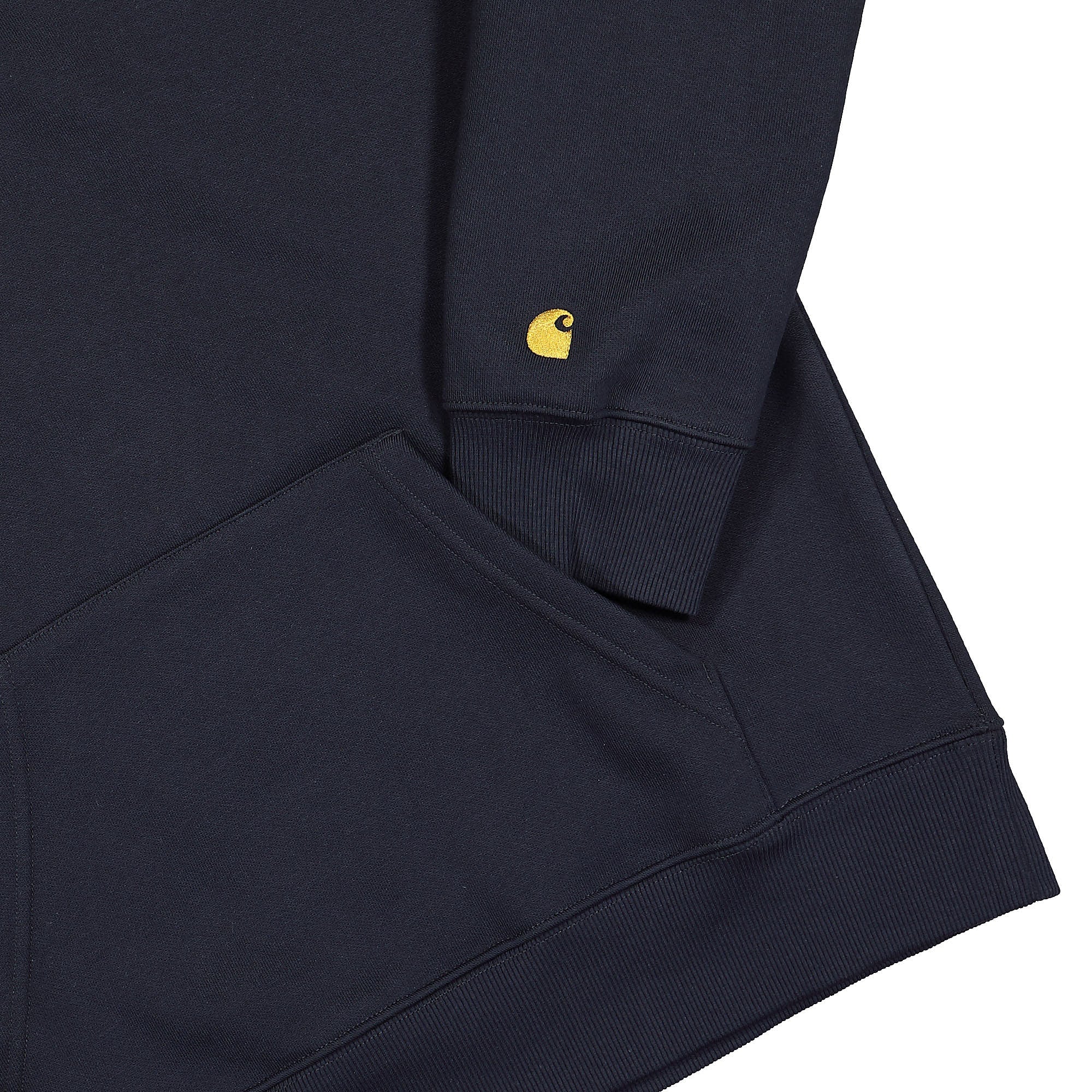 Carhartt WIP Chase Neck Zip Sweat Dark Navy / Gold Sweatshirts Detailfoto | Overkill