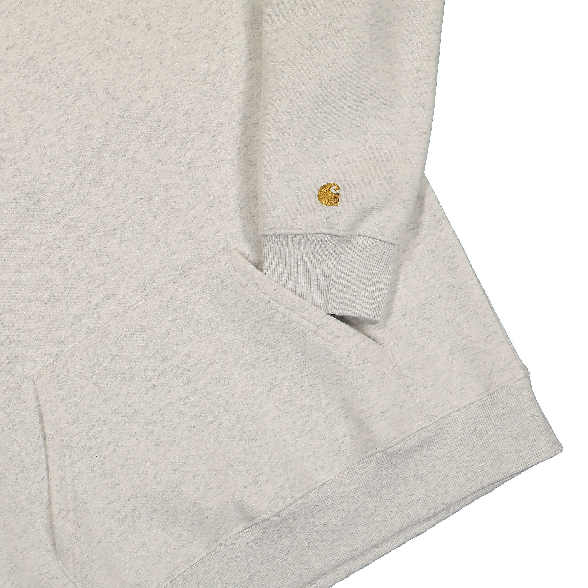 Carhartt WIP Chase Neck Zip Sweat Ash Heather / Gold Sweatshirts Detailfoto | Overkill