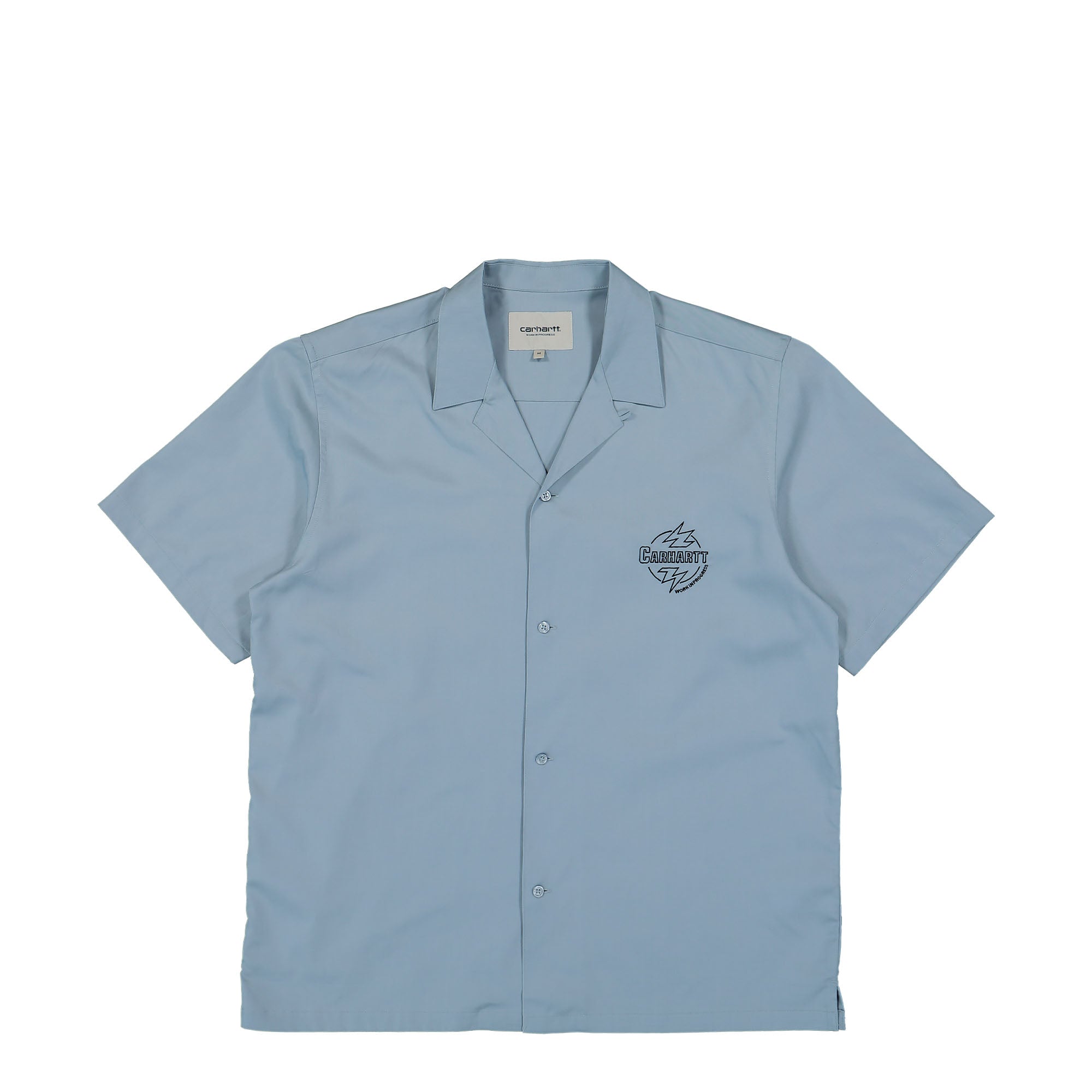 Carhartt WIP S/S Ablaze Shirt Misty Sky / Black Shirts I033690.13G.XX.03 | Overkill
