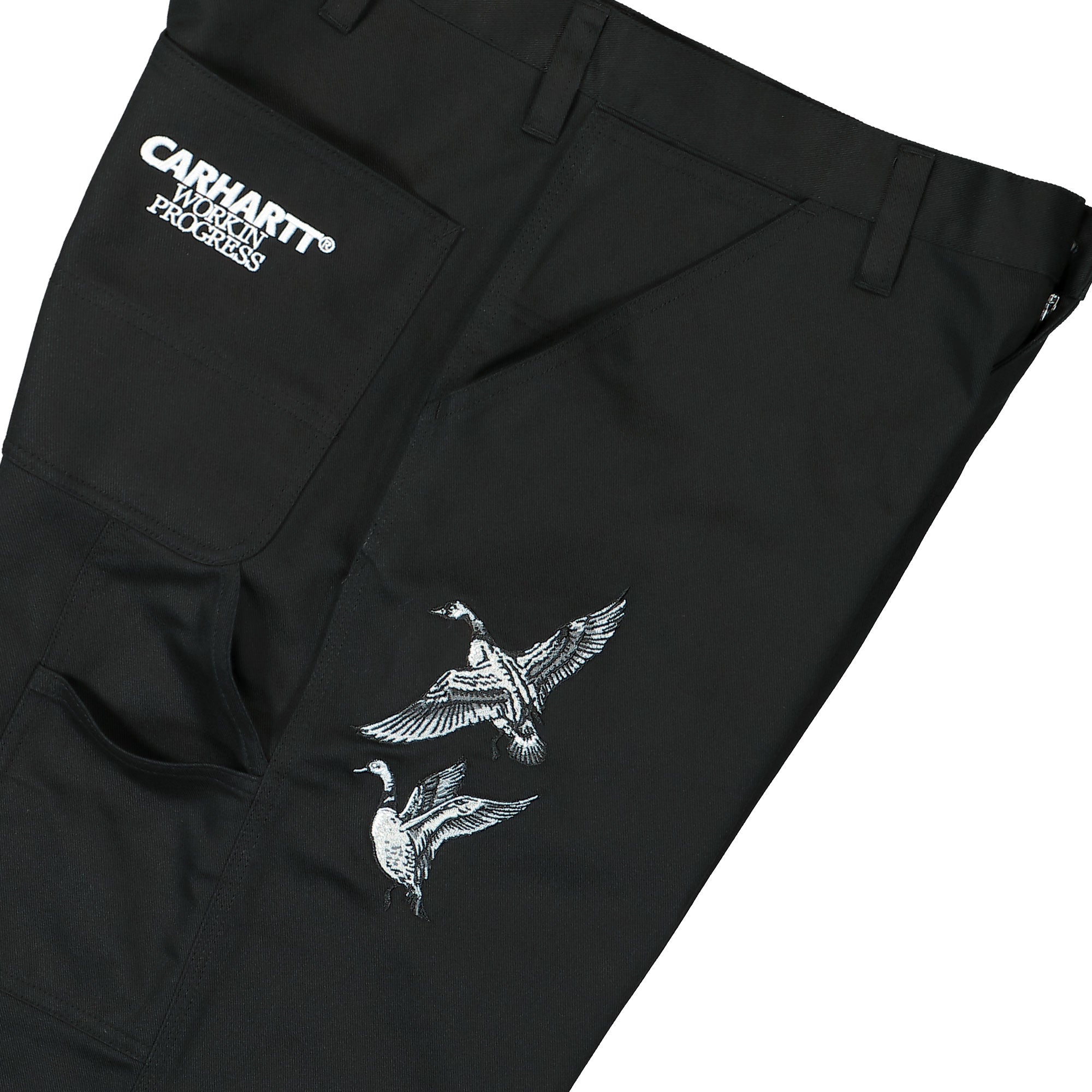 Carhartt WIP Ducks Single Knee Pant Black Casual Pants Detail view 2 | Overkill