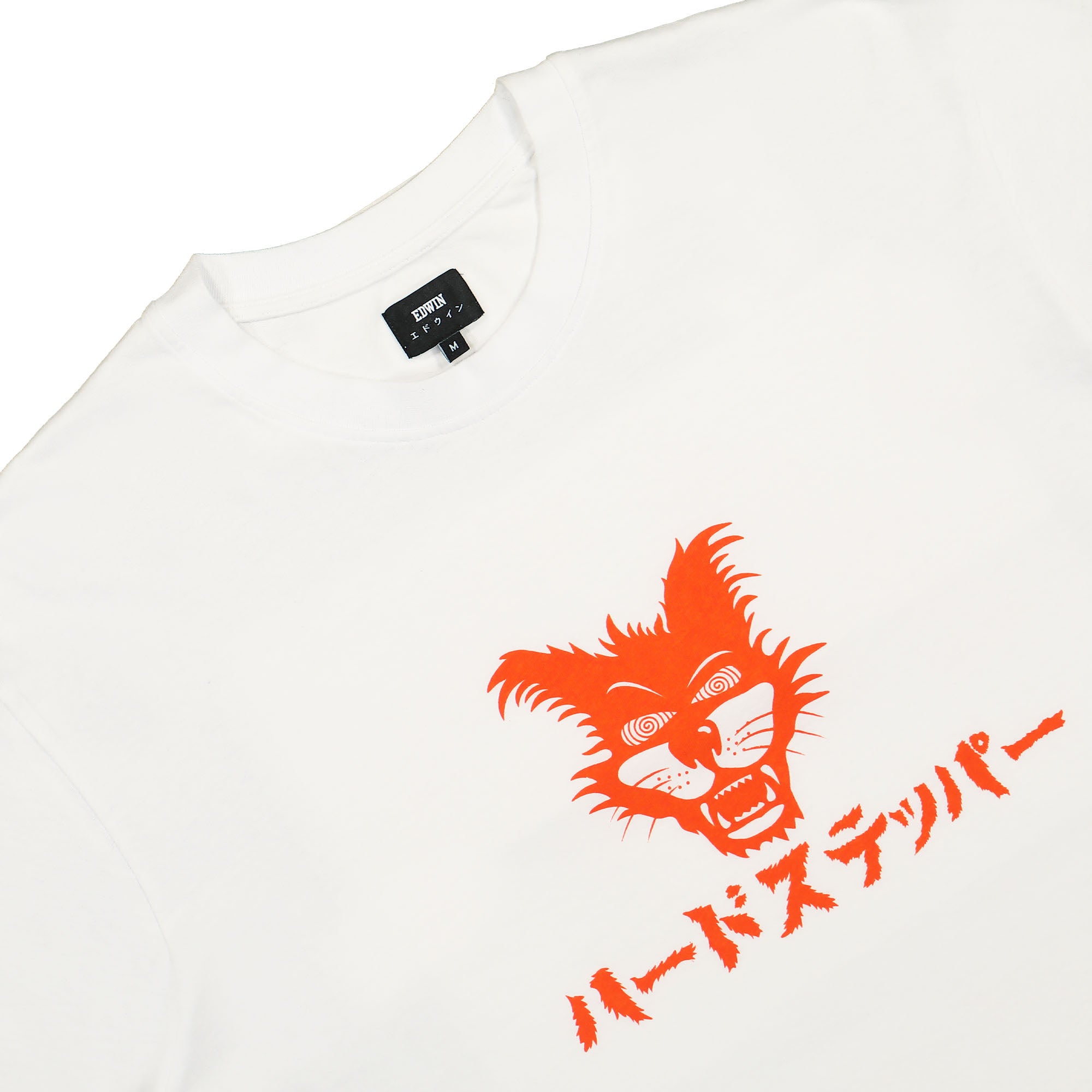 Edwin Hard Stepper LS T-Shirt White Longsleeves Material | Overkill