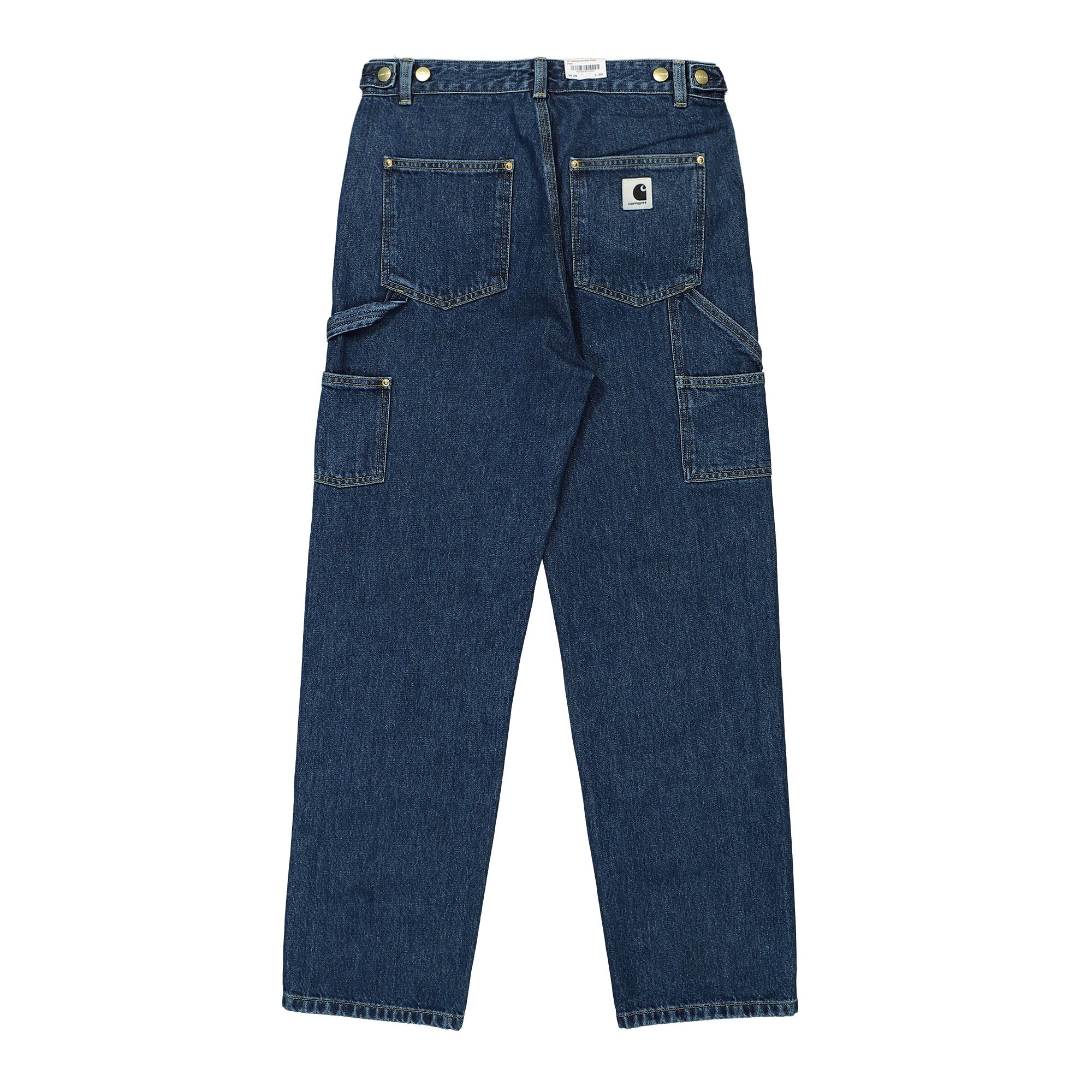 Carhartt WIP W Nashua Double Knee Pant Smith Blue Stone Washed Jeans Material | Overkill