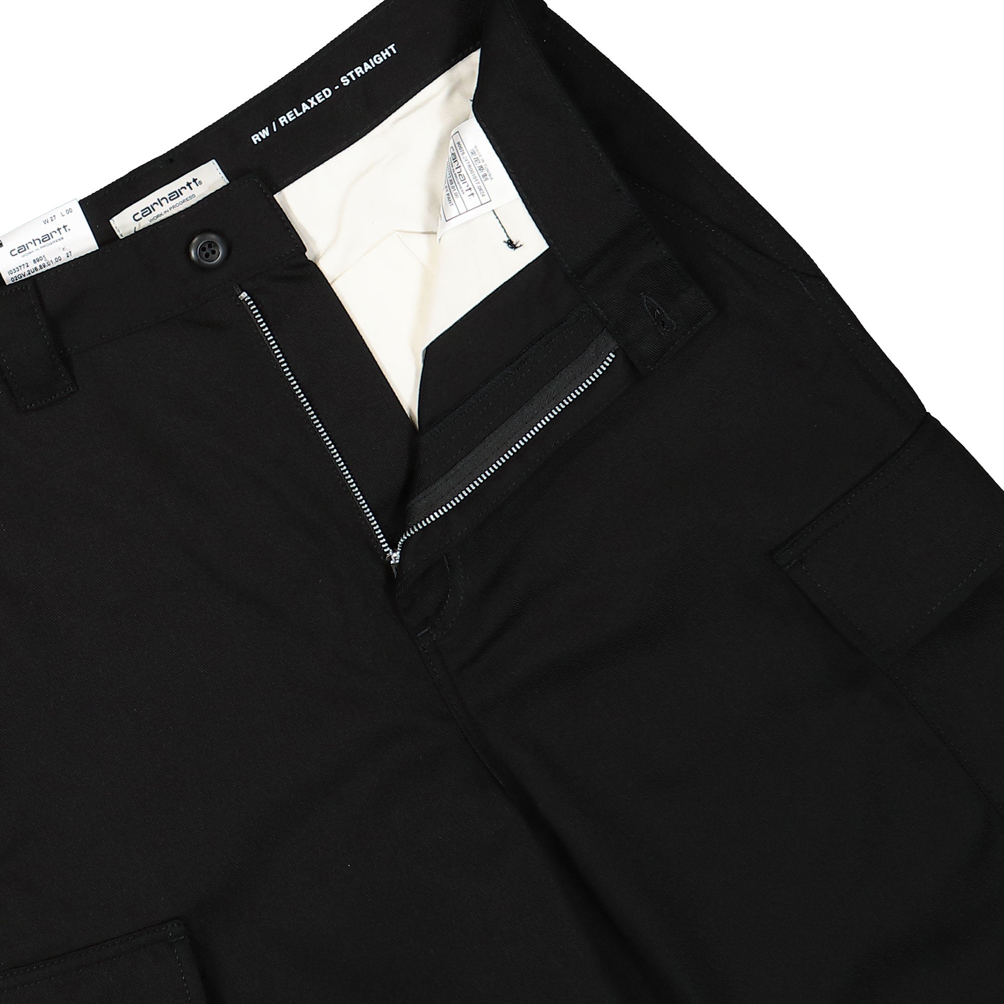 Carhartt WIP W Kingsley Pant Black Rigid Cargo Pants Detailfoto | Overkill