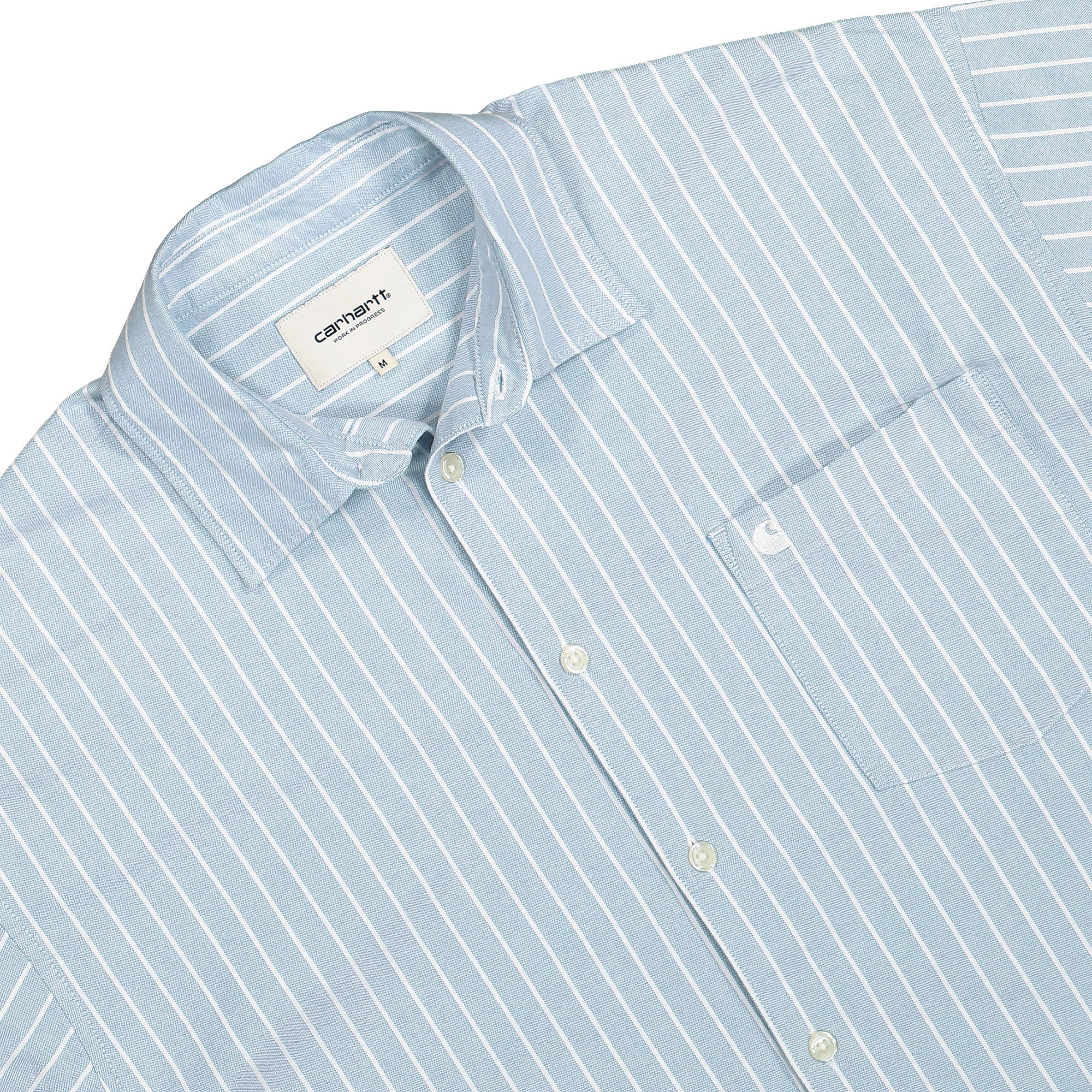 Carhartt WIP W L/S Dowlen Shirt Dowlen Stripe, Bleach / White Shirts Detailfoto | Overkill
