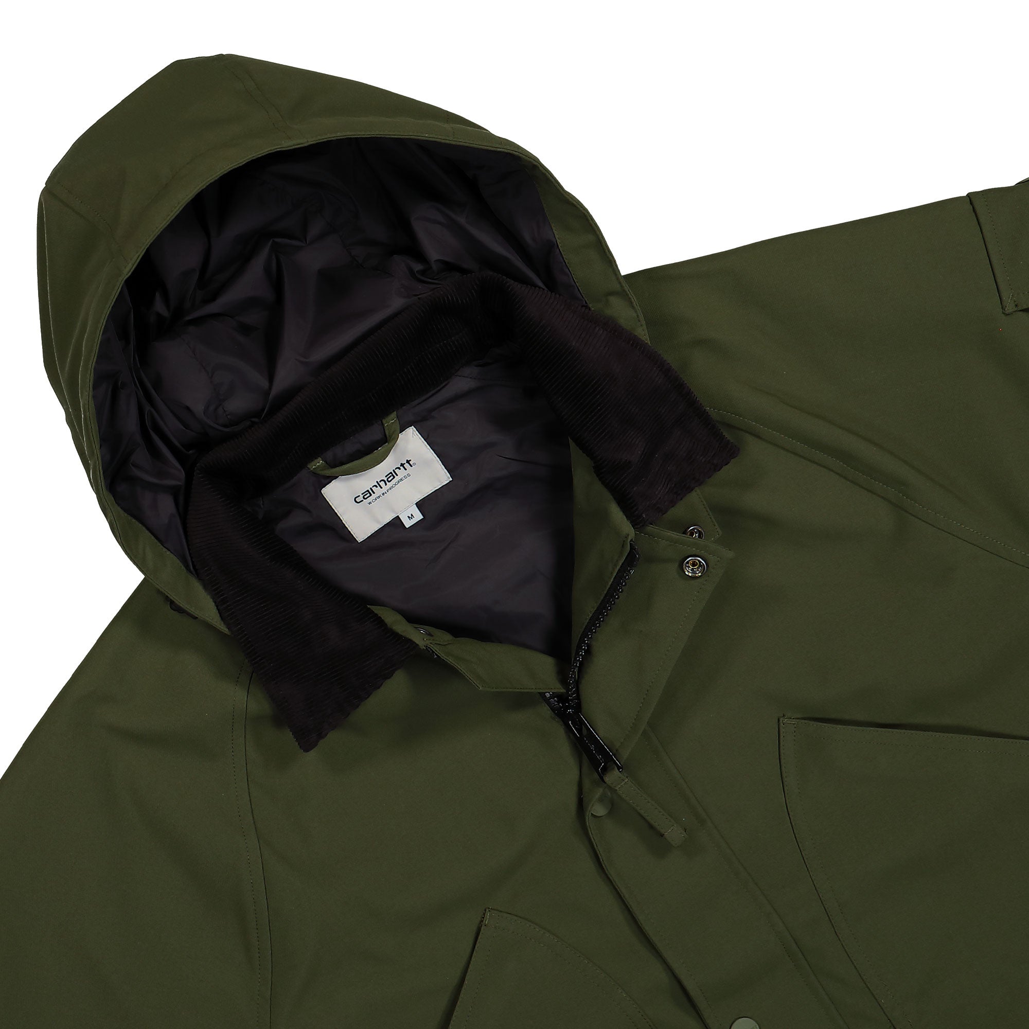 Carhartt WIP Clarton Jacket Office Green / Black Jackets Close-up | Overkill