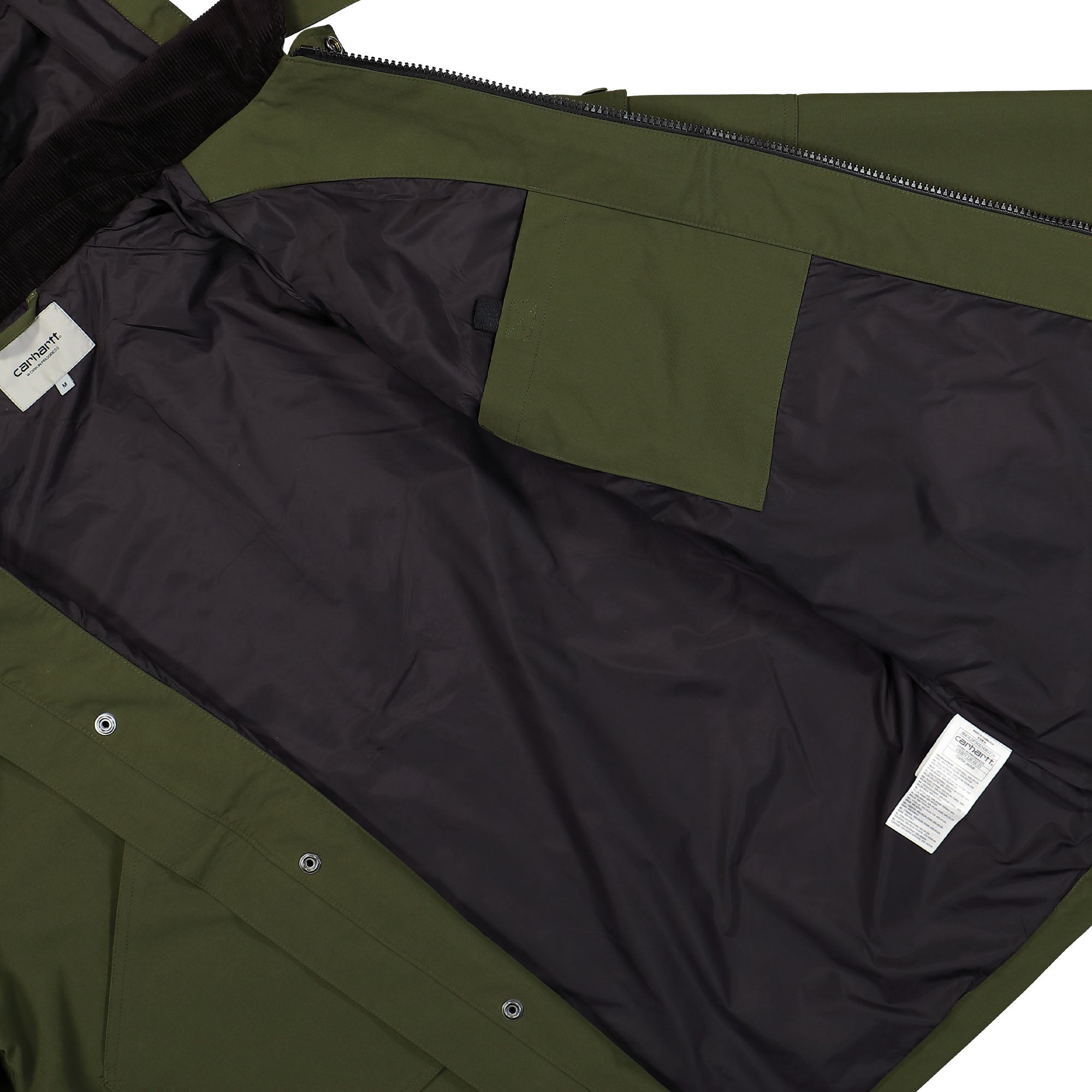 Carhartt WIP Clarton Jacket Office Green / Black Jackets Detail view 4 | Overkill