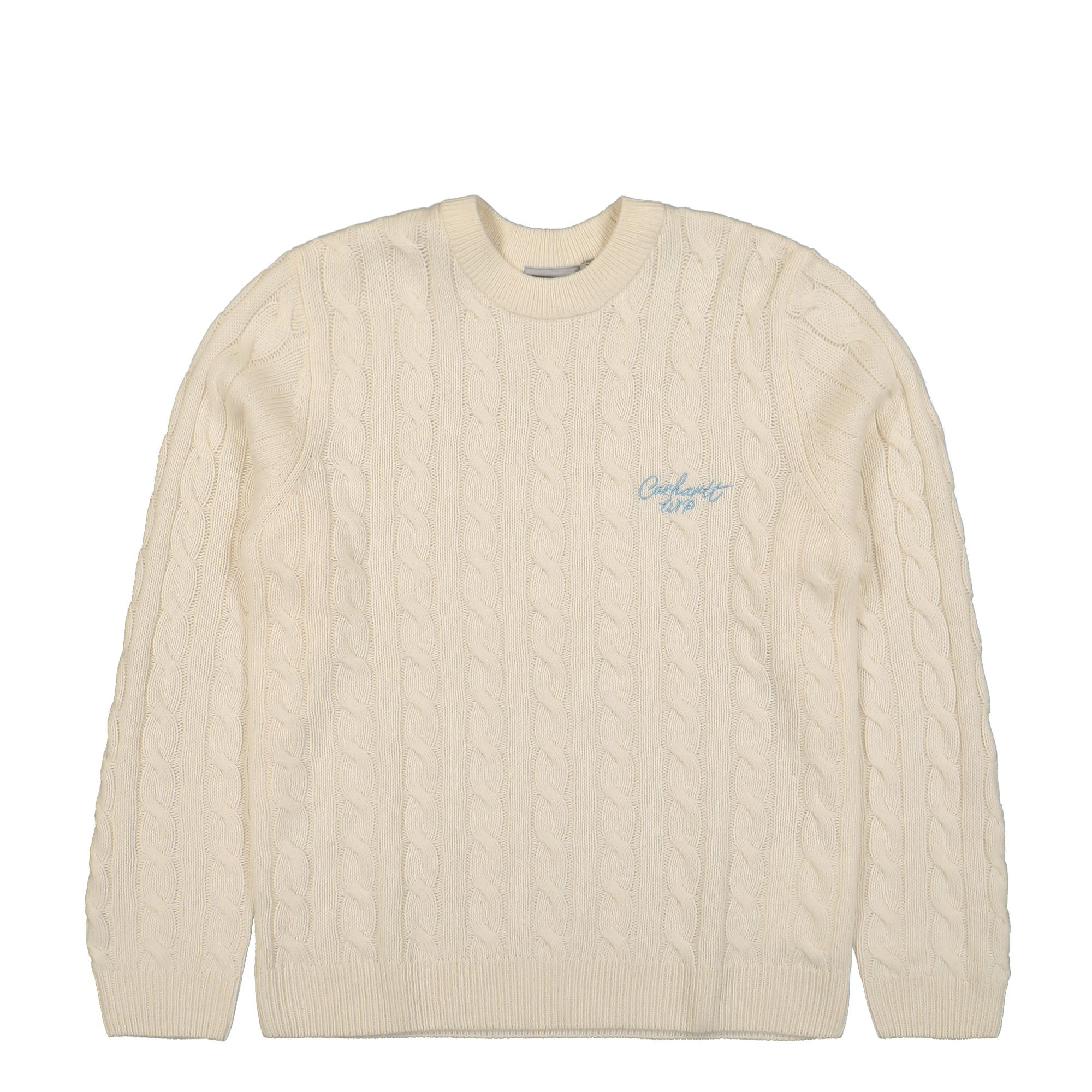 Carhartt WIP Signature Sweater Natural / Dusty Ice Sweatshirts I033885.2JH.XX.03 | Overkill