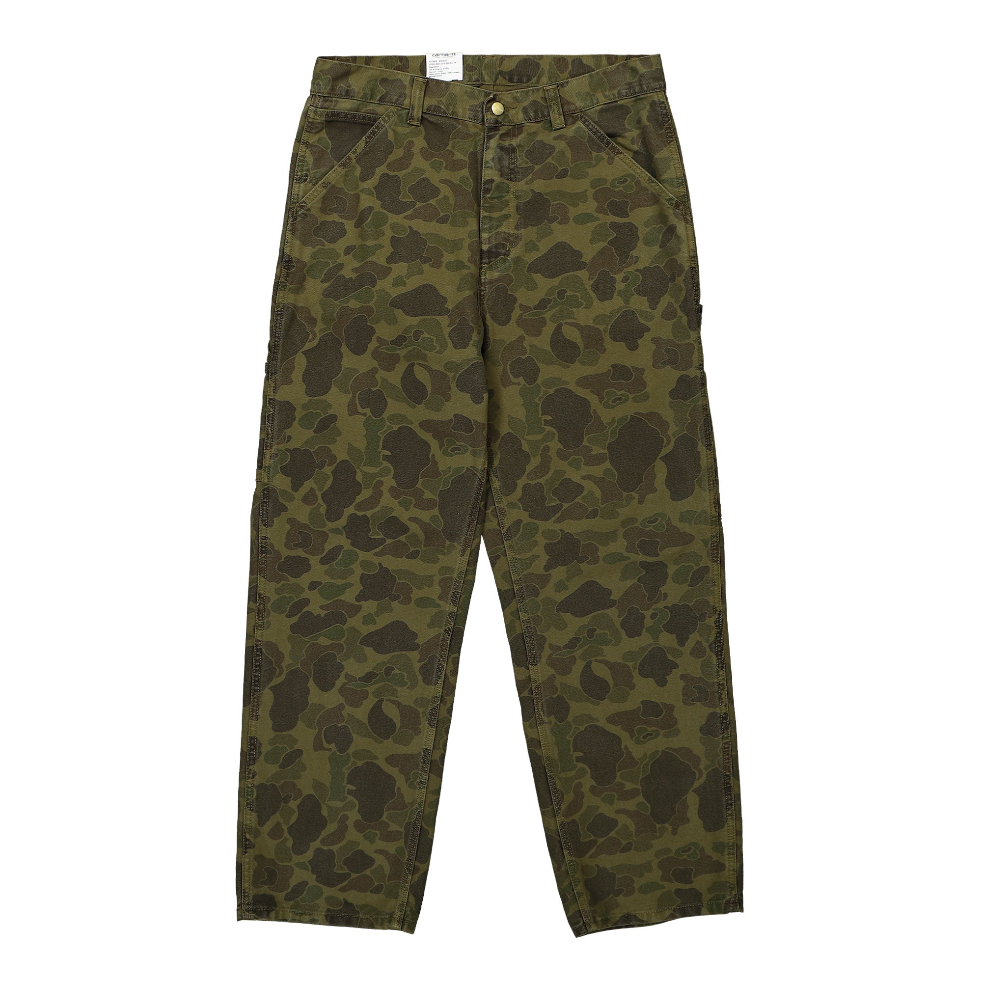 Carhartt WIP Duck Single Knee Pant Camo Duck, Green / Office Green Casual Pants I033896.2MQ.GD.03 | Overkill