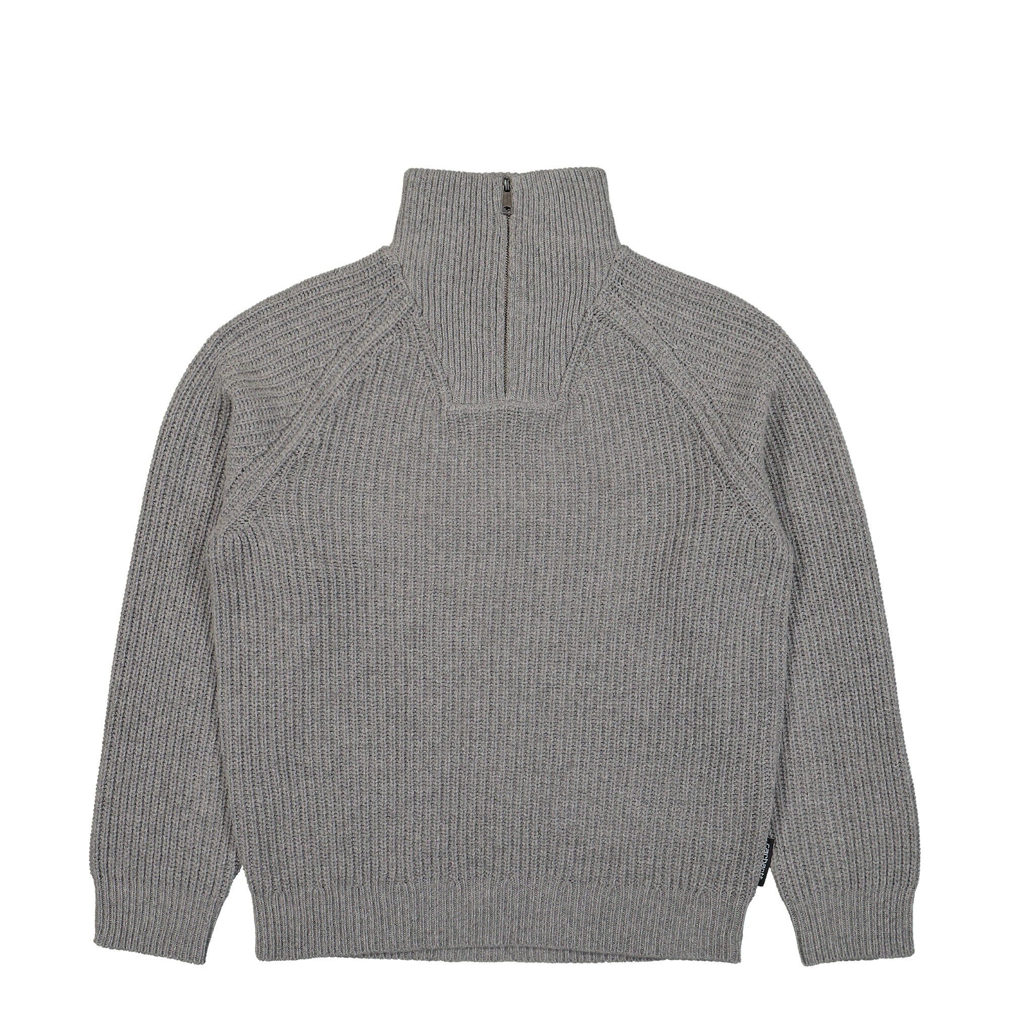 Carhartt WIP Marlon Half Zip Sweater Grey Heather Sweatshirts I033913.V6.XX.03 | Overkill