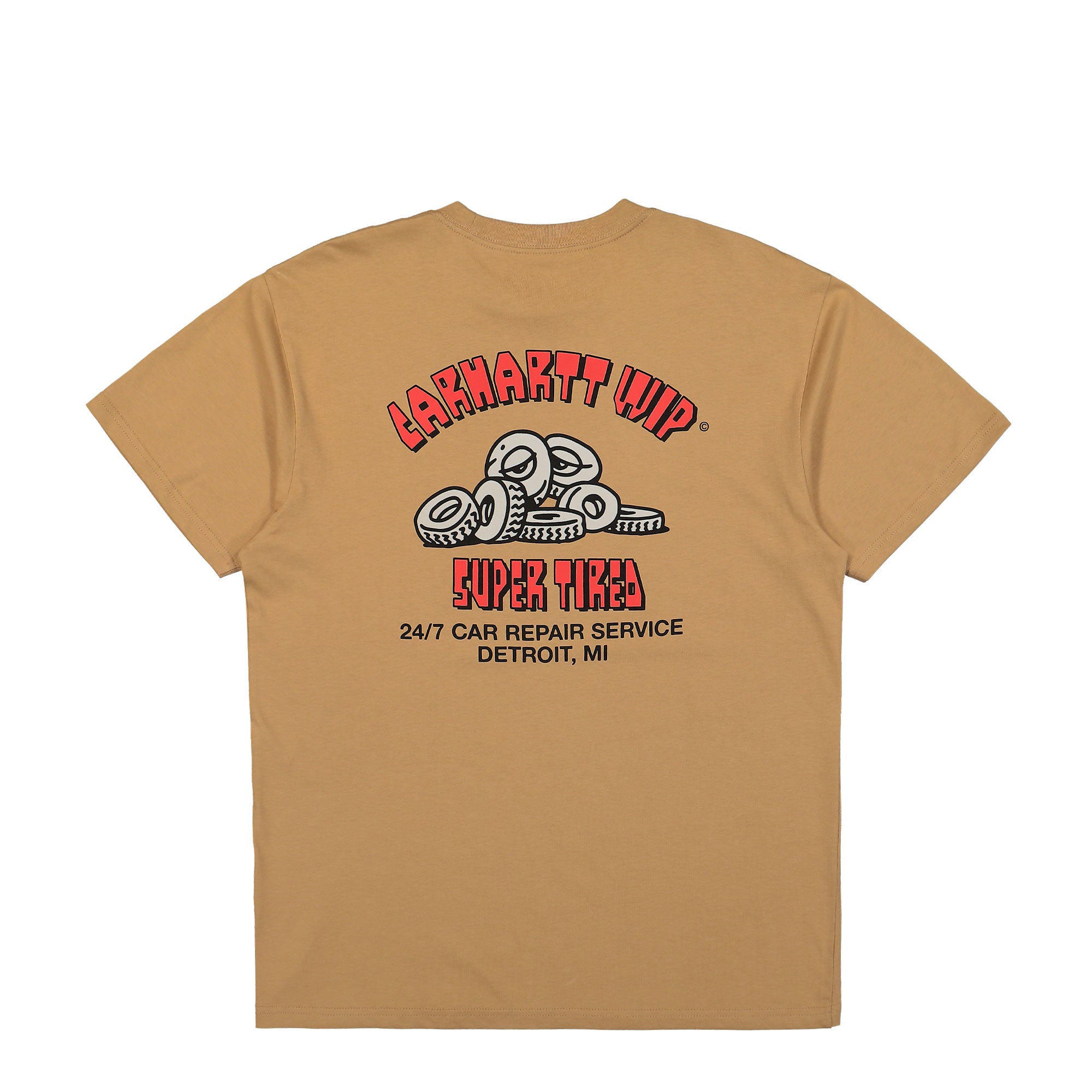 Carhartt WIP S/S Super Tired T-Shirt Peanut T-Shirts Close-up | Overkill