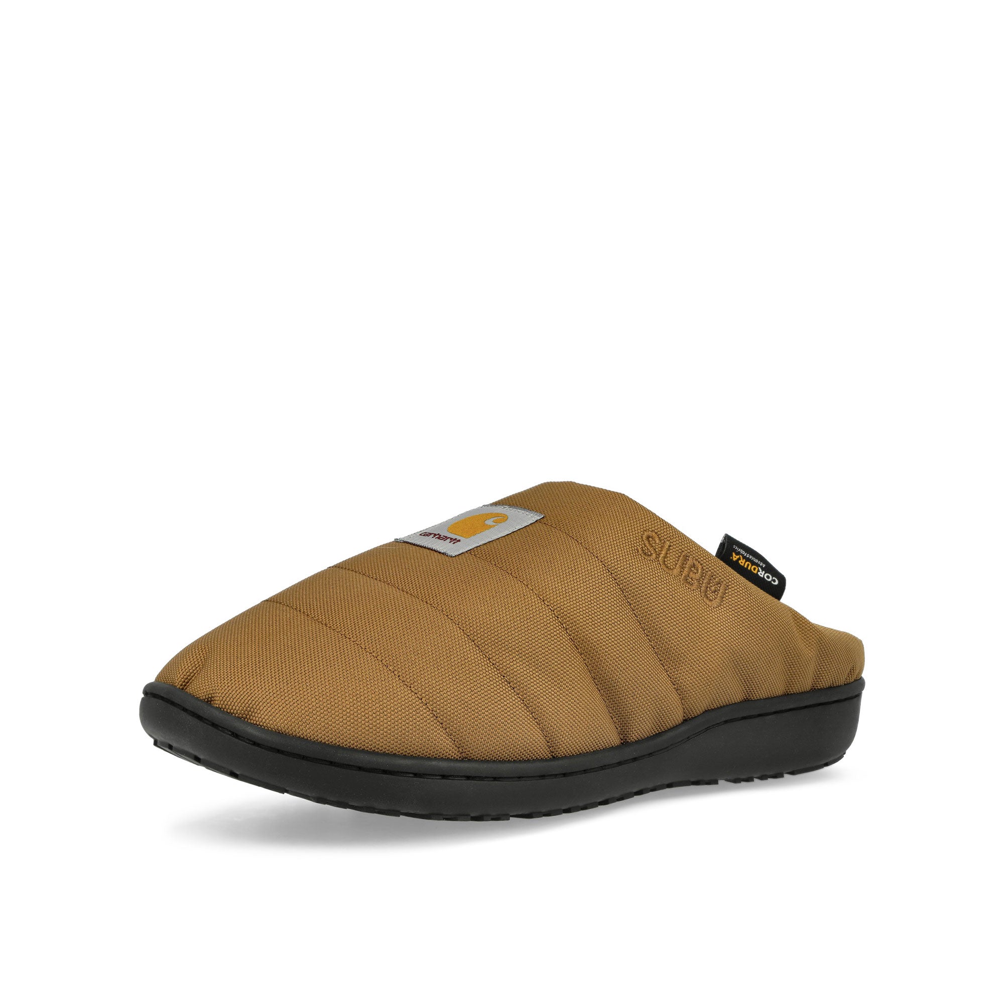 Carhartt WIP Cordura Slippers Hamilton Brown Slides, Sandals & Slippers Close Up | Overkill