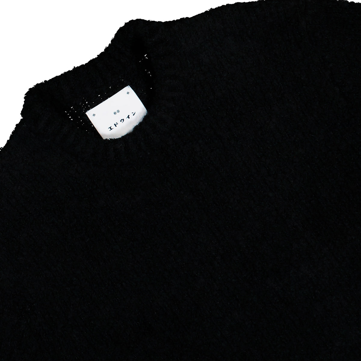 Edwin Dun Textured Sweater Black Sweatshirt I034134.89.67.03 Detailfoto | Overkill