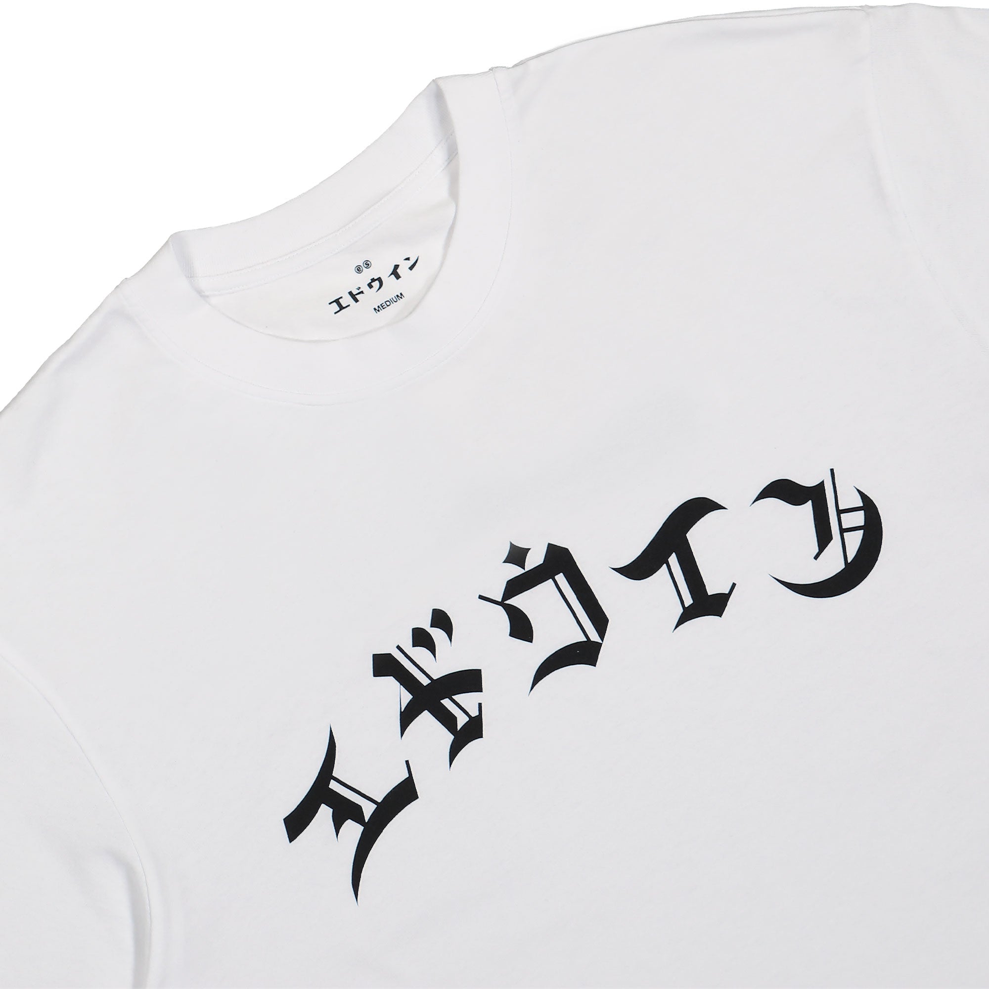 Edwin High Life Low Levels T-Shirt White T-Shirts Close-up | Overkill