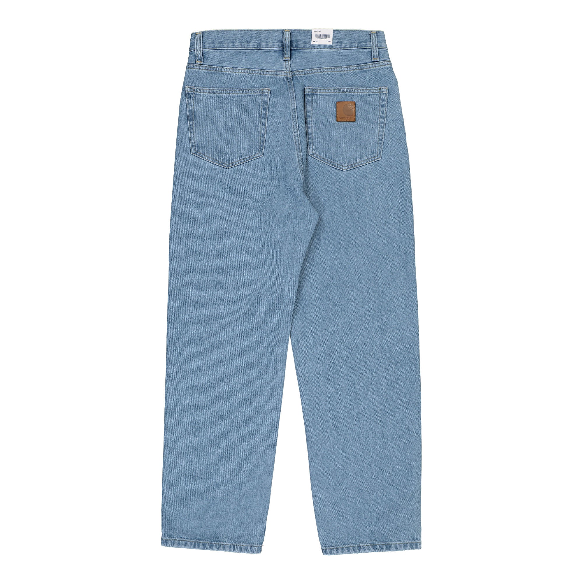 Carhartt WIP Aaron Pant Blue Stone Bleached Jeans Material | Overkill