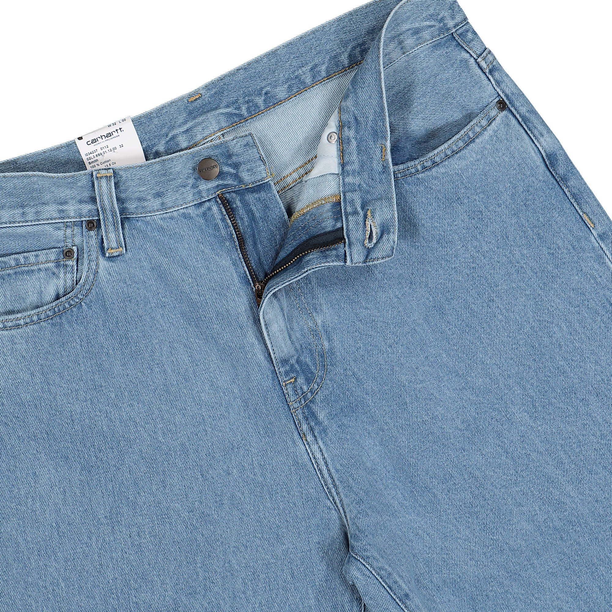 Carhartt WIP Aaron Pant Blue Stone Bleached Jeans Detail view 2 | Overkill