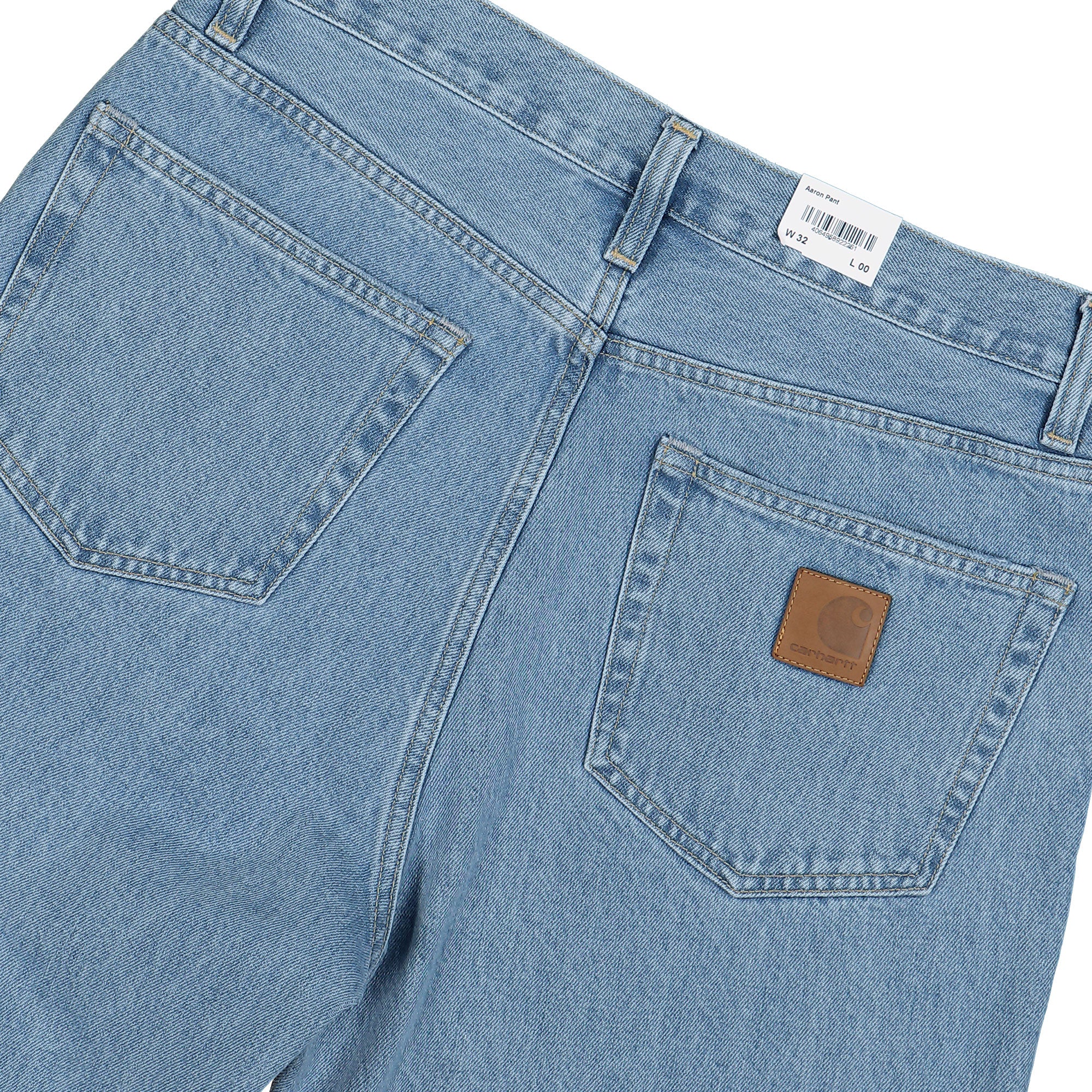 Carhartt WIP Aaron Pant Blue Stone Bleached Jeans Detail view 3 | Overkill