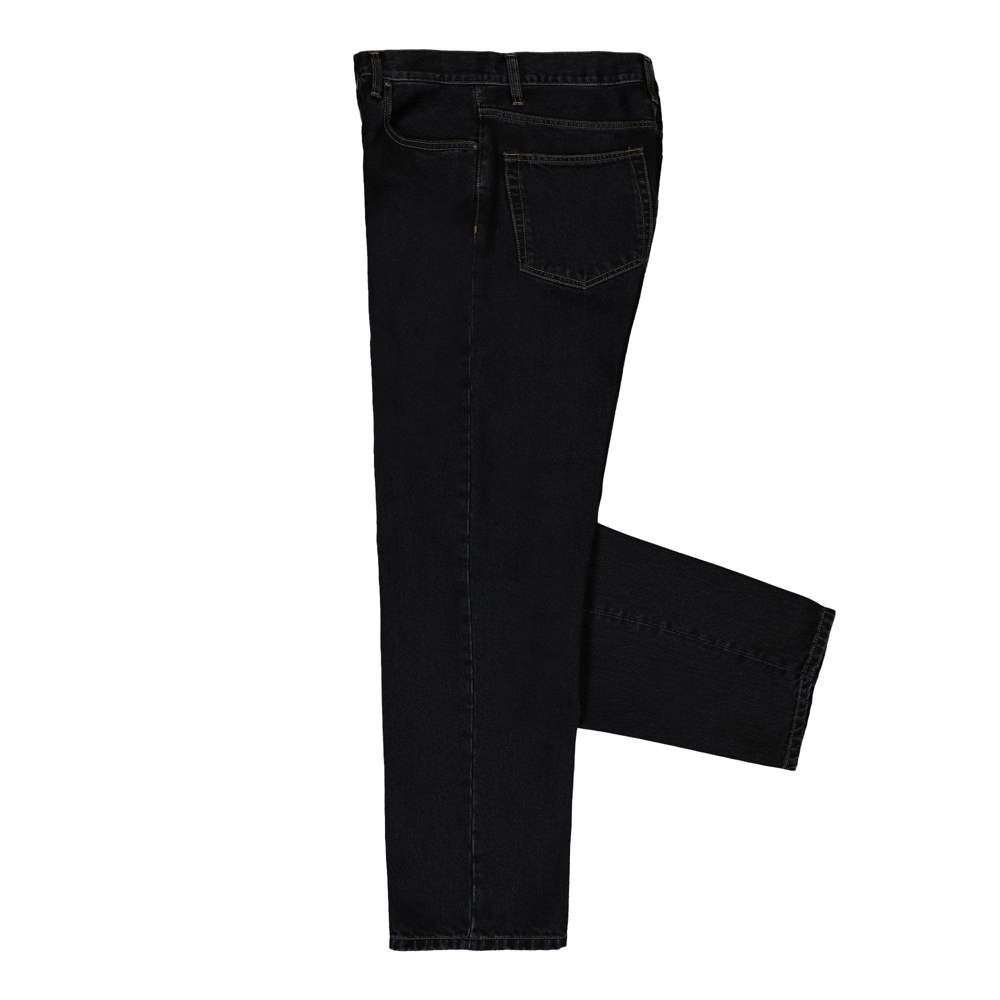 Carhartt WIP Aaron Pant Black Stone Washed Jeans Close-up | Overkill