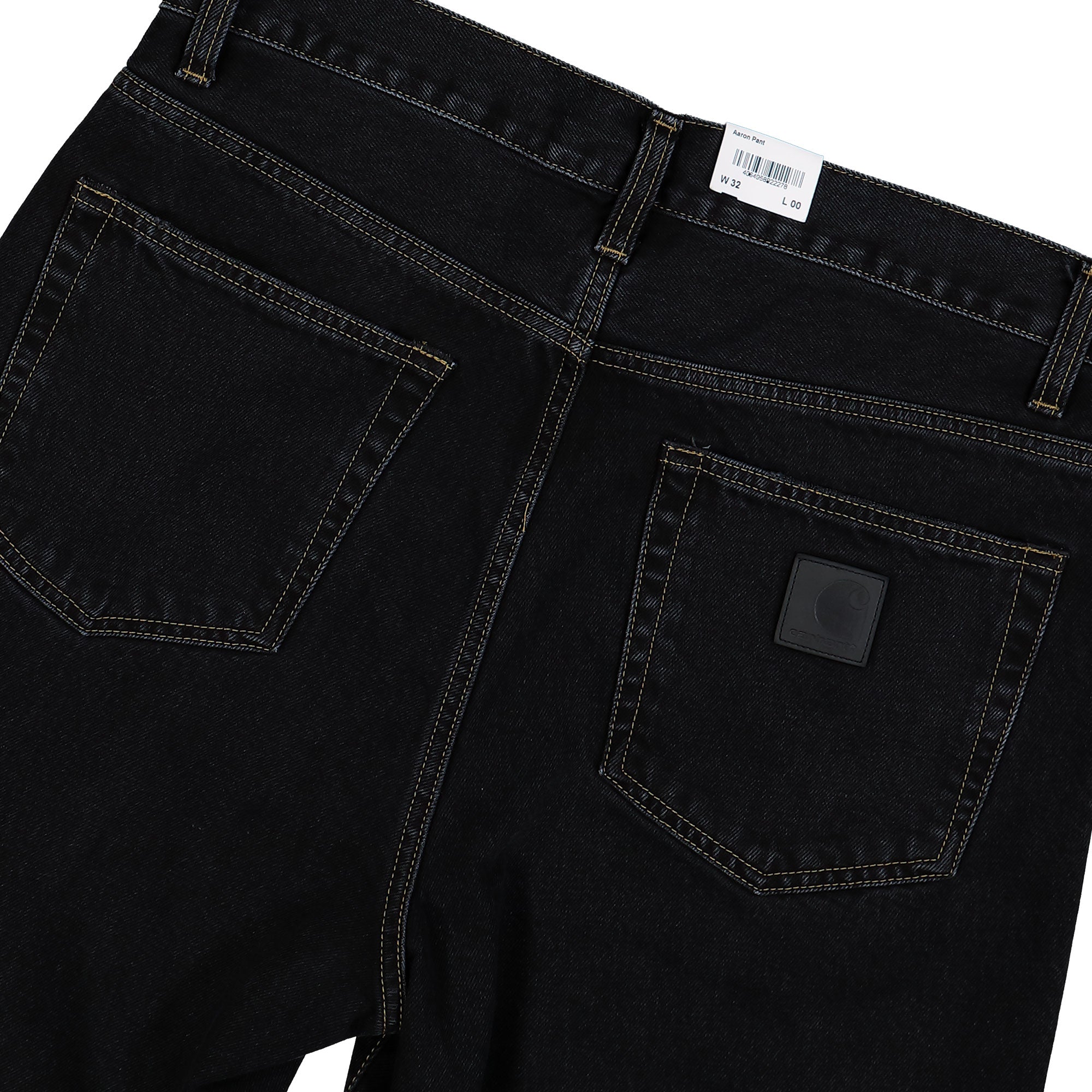 Carhartt WIP Aaron Pant Black Stone Washed Jeans Detail view 1 | Overkill