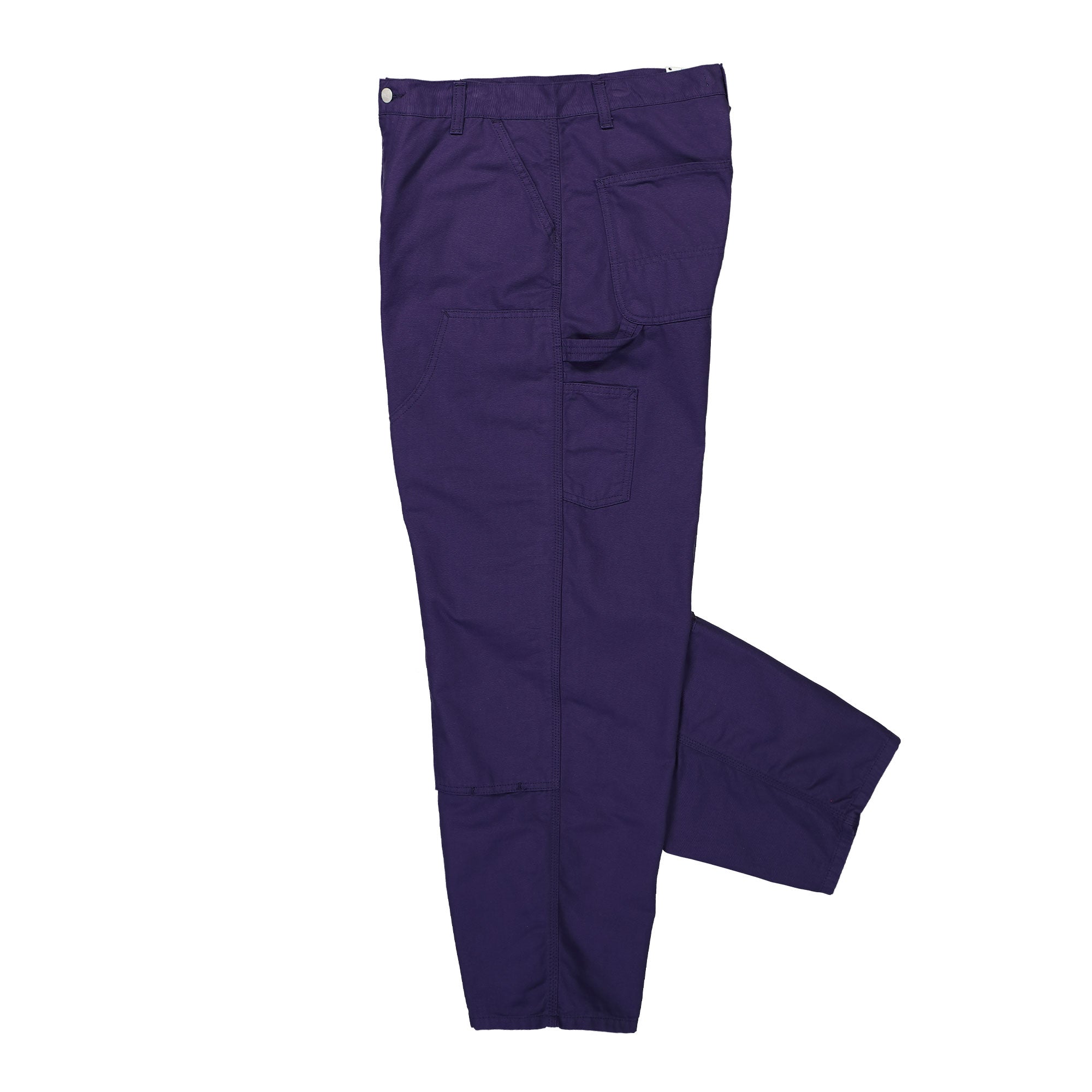 Carhartt WIP W Brandon Double Knee Pant Aura Rinsed Jeans Close-up | Overkill