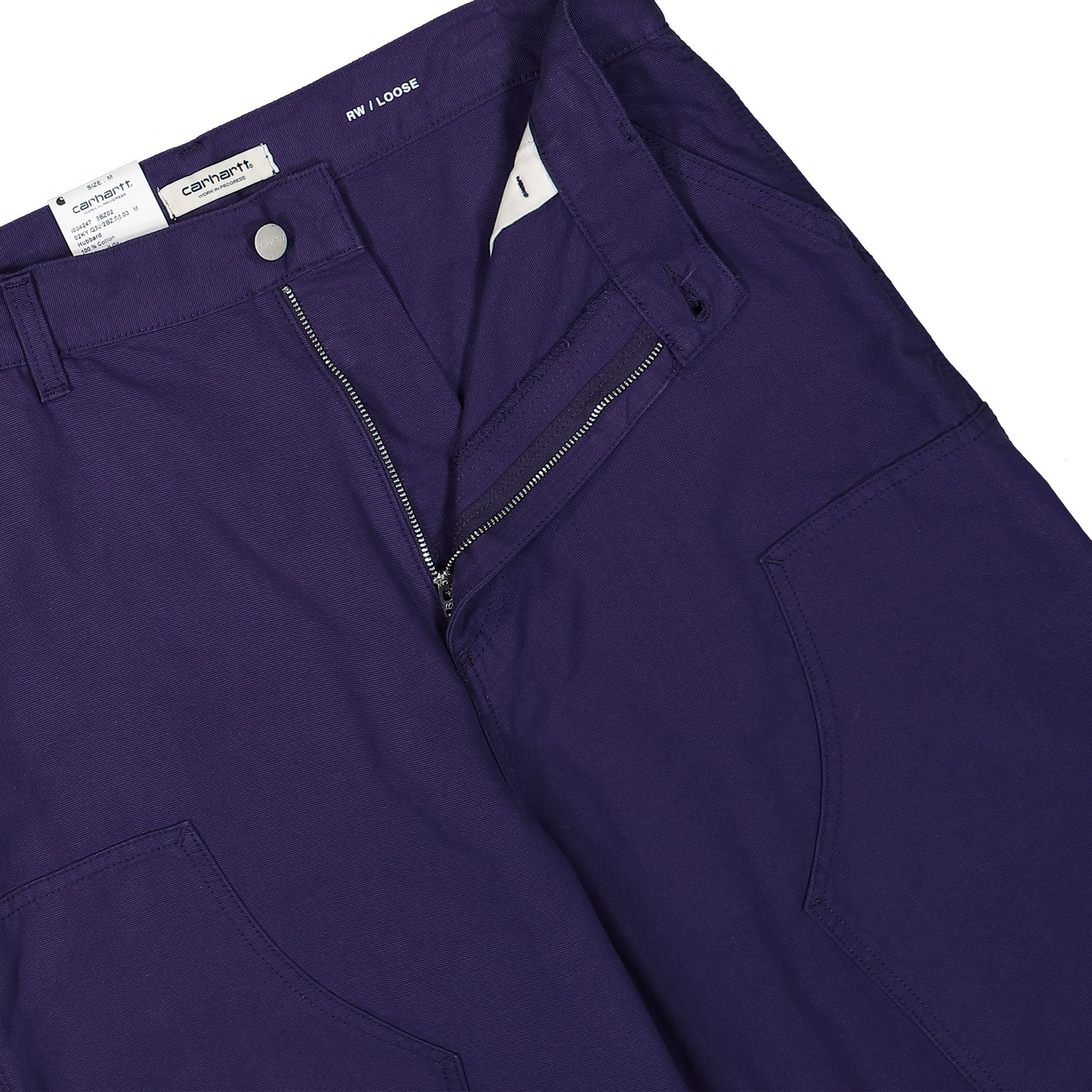 Carhartt WIP W Brandon Double Knee Pant Aura Rinsed Jeans Detailfoto | Overkill