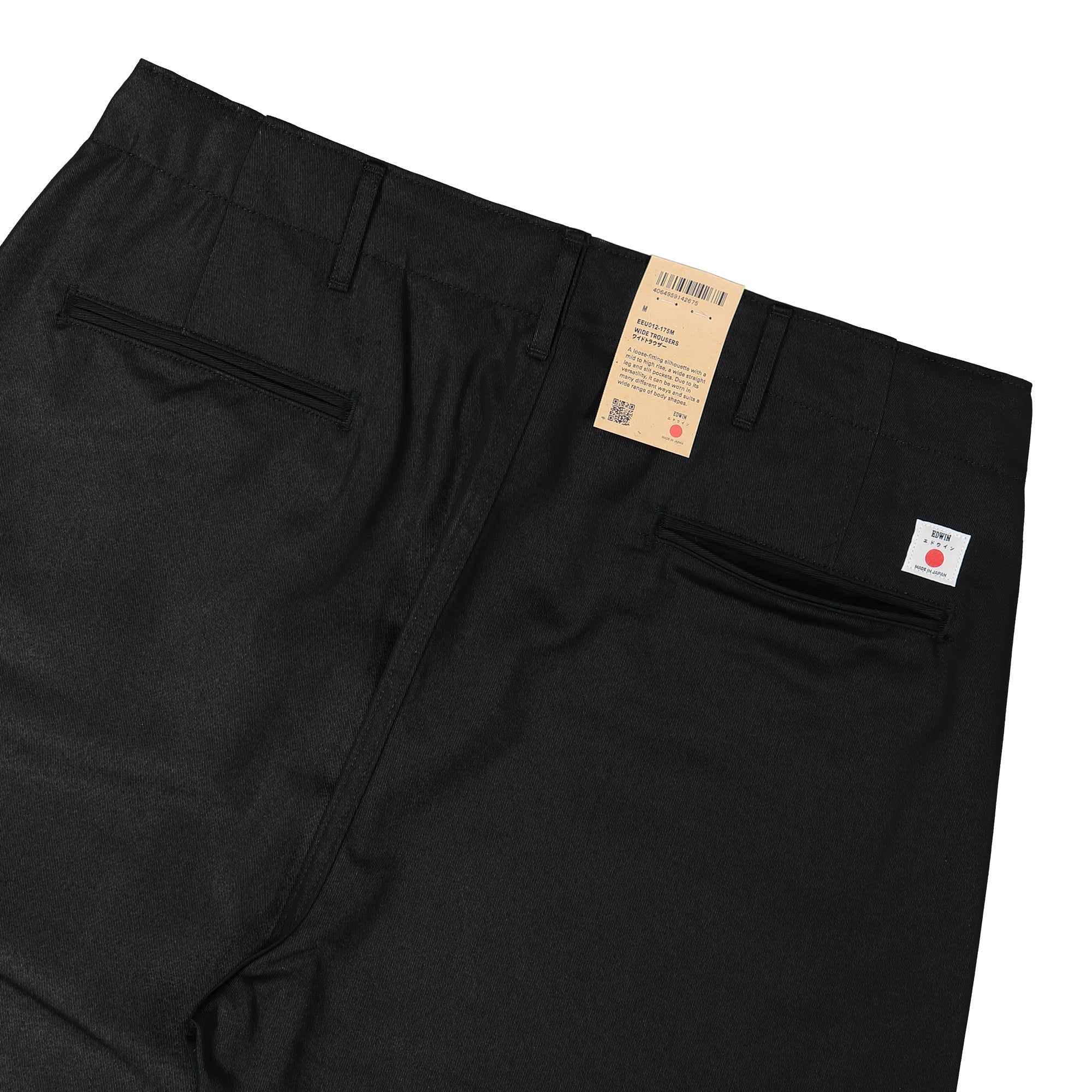 Edwin Wide Trousers Black unwashed Casual Pants Detail view 1 | Overkill