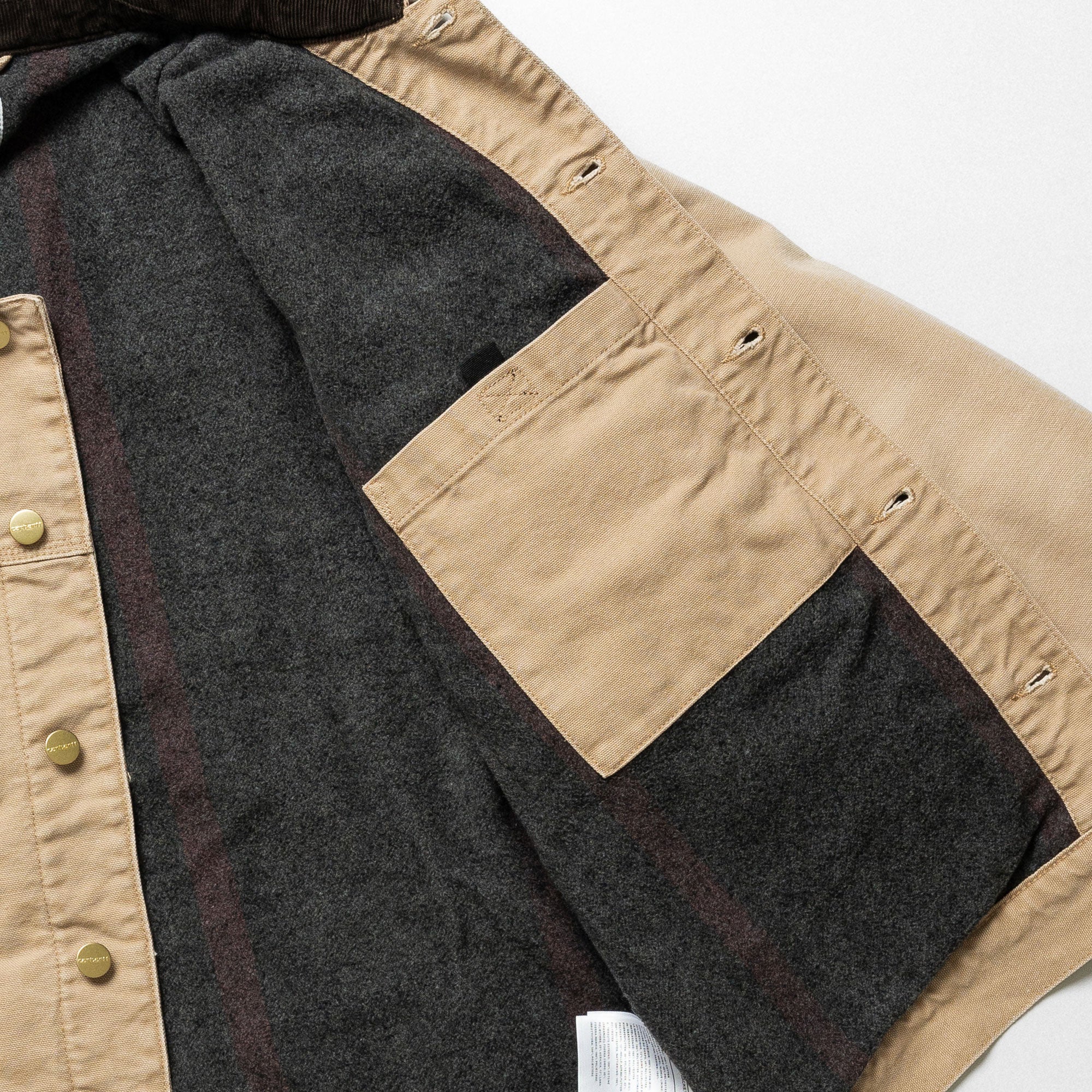 Carhartt WIP Dayton Trucker Jacket Hamilton Brown / Tobacco / Stone Canvas Jackets Detail view 1 | Overkill