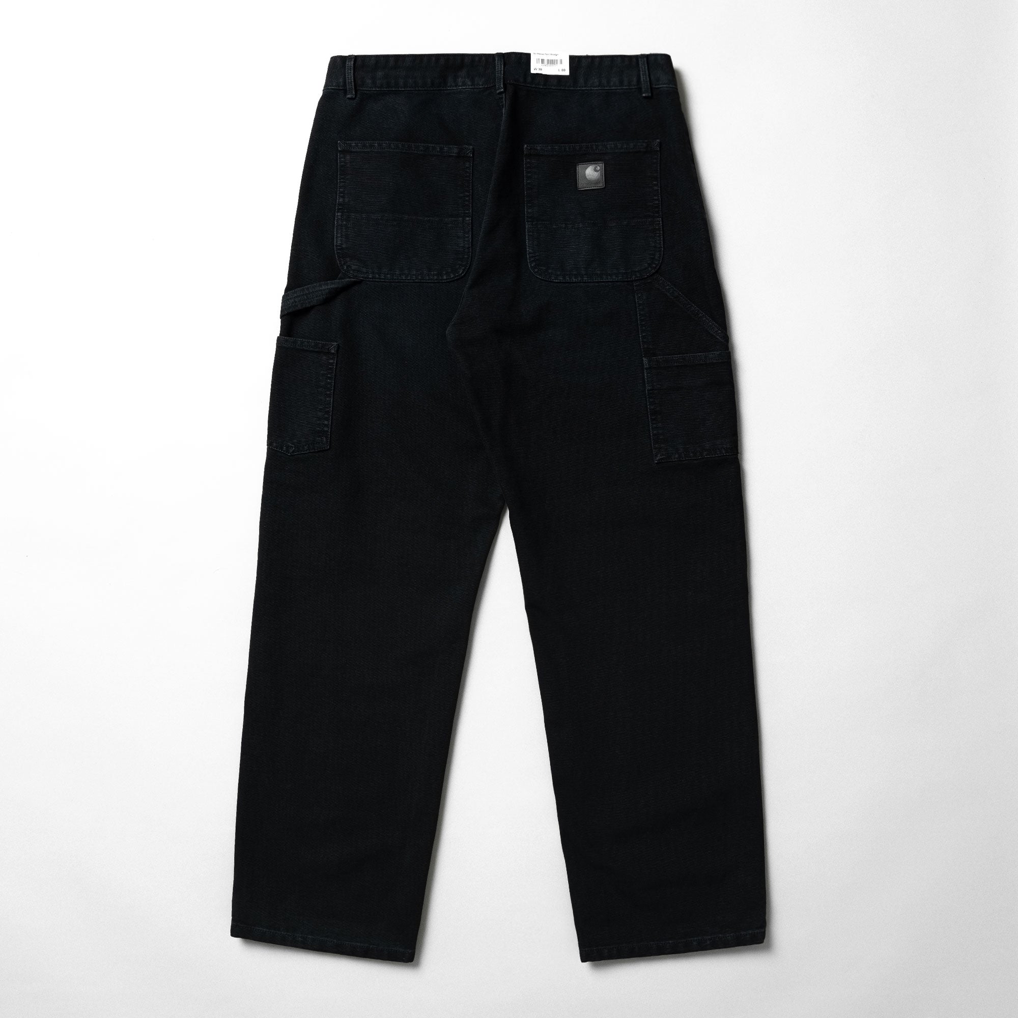 Carhartt WIP W Pierce Pant Straight Black / Stone Canvas Jeans Material | Overkill