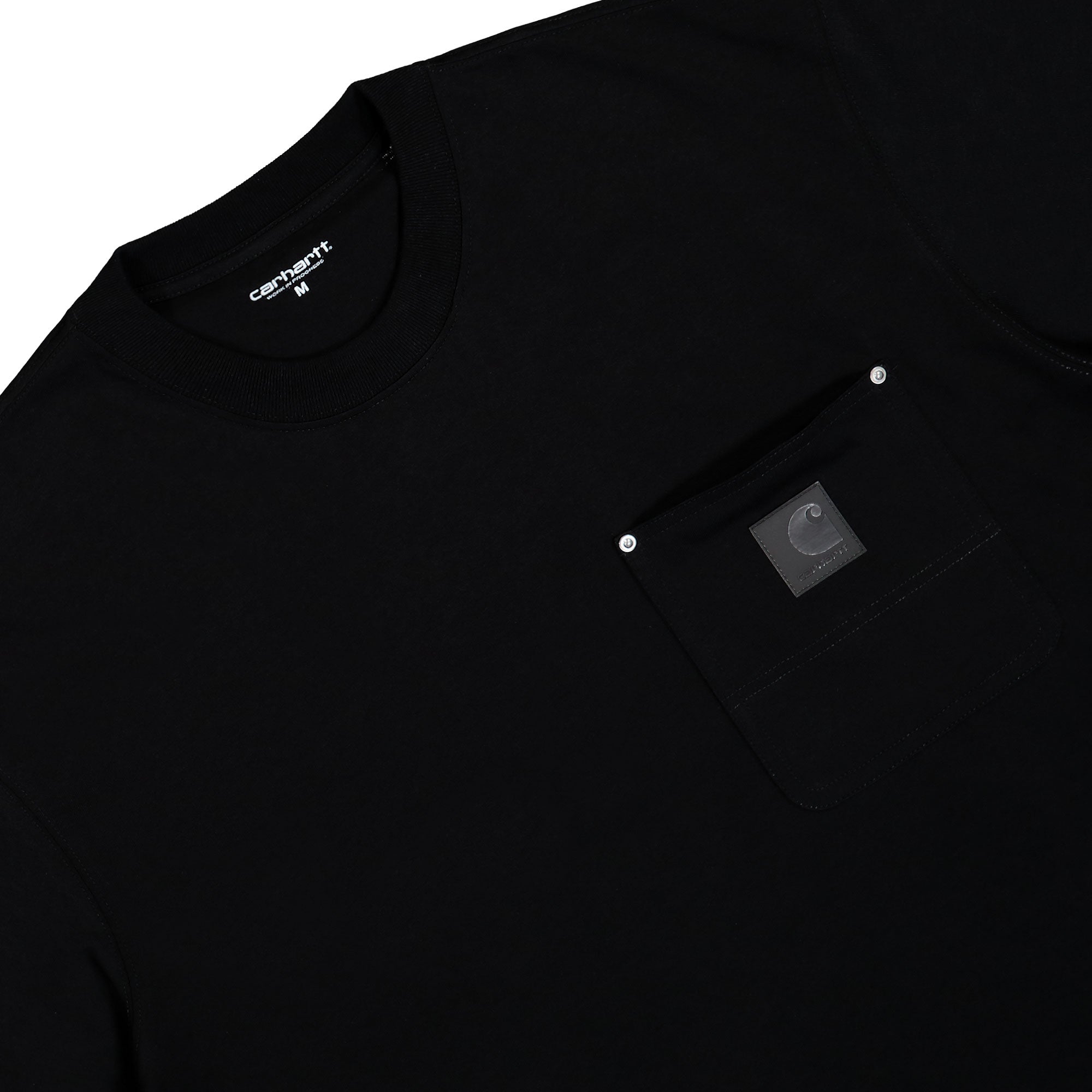 Carhartt WIP S/S Eldon Pocket T-Shirt Black T-Shirts Close-up | Overkill