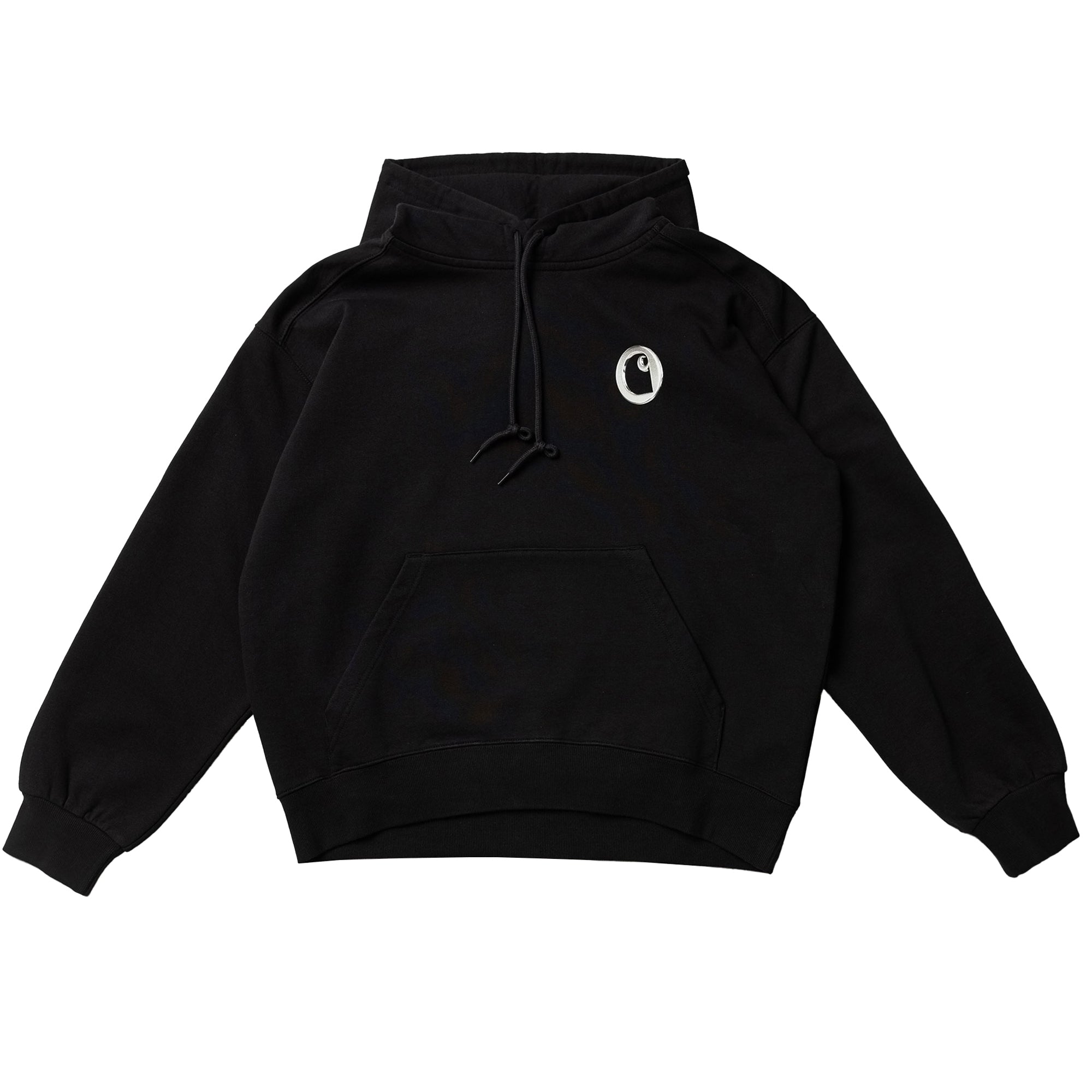 Carhartt WIP Hooded Charm Link Sweat Black / Silver / Stone Washed Hoodies I034423.0M4.06.03 | Overkill
