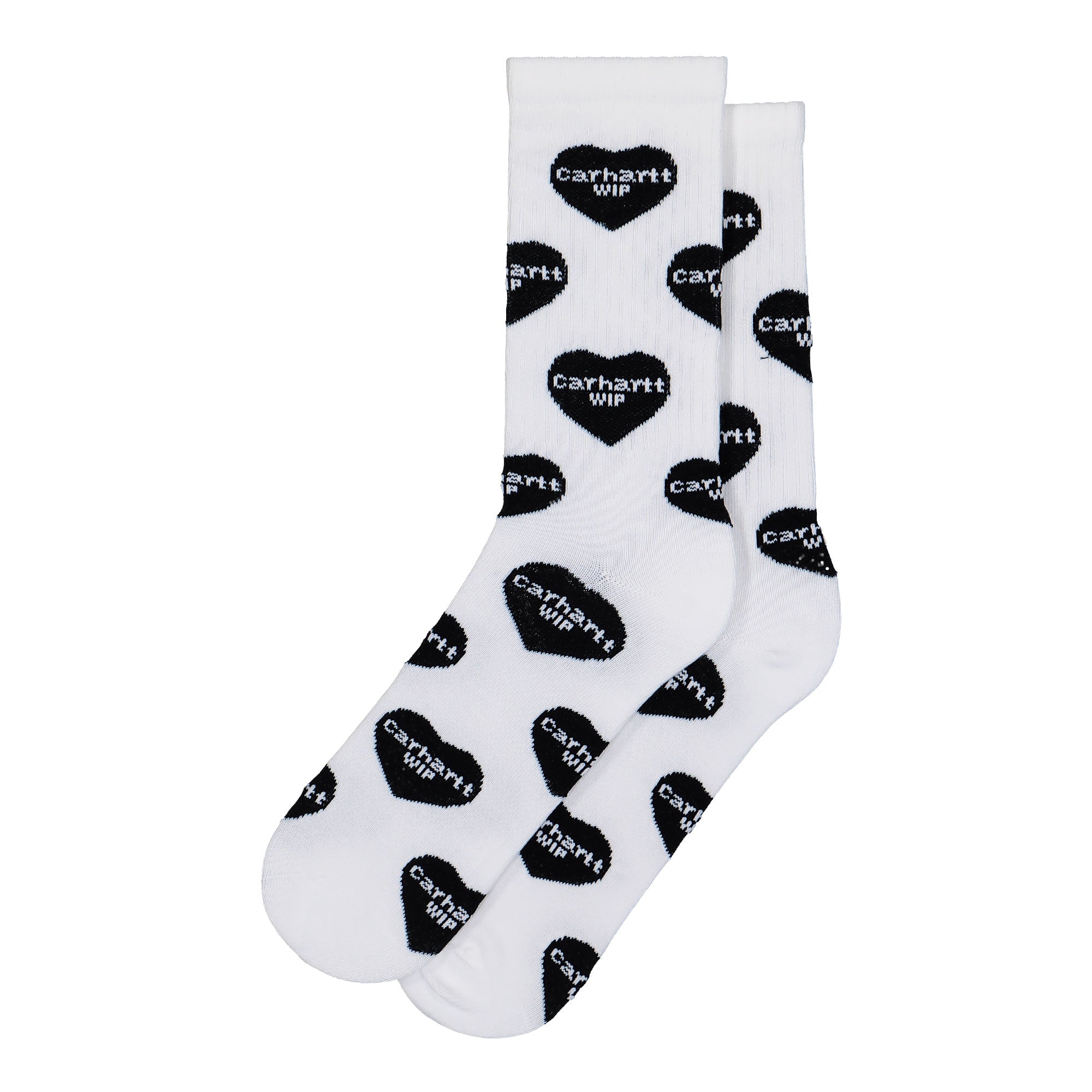 Carhartt WIP Heart Logo Socks Heart Logo Jacquard, White Socks I034483.2WH.XX.06 | Overkill