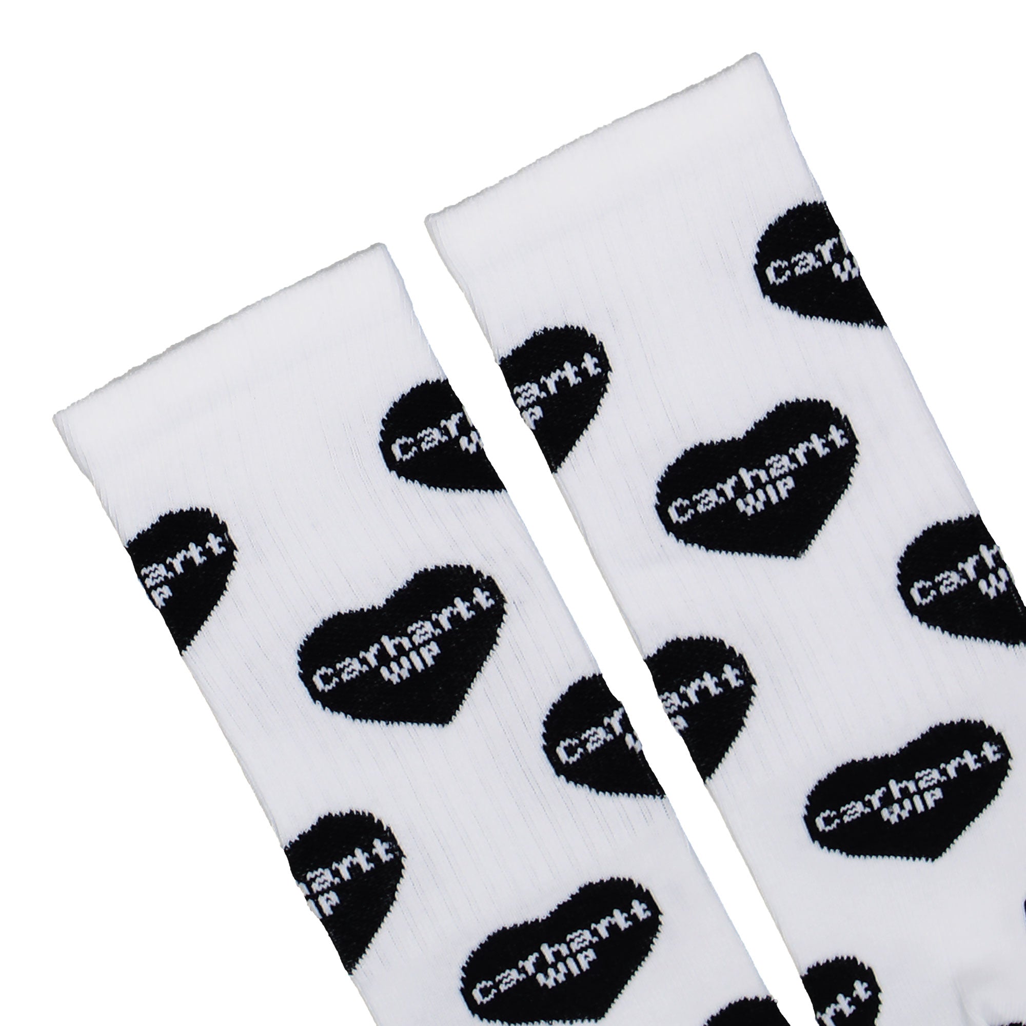 Carhartt WIP Heart Logo Socks Heart Logo Jacquard, White Socks I034483.2WH.XX.06 Detailfoto | Overkill