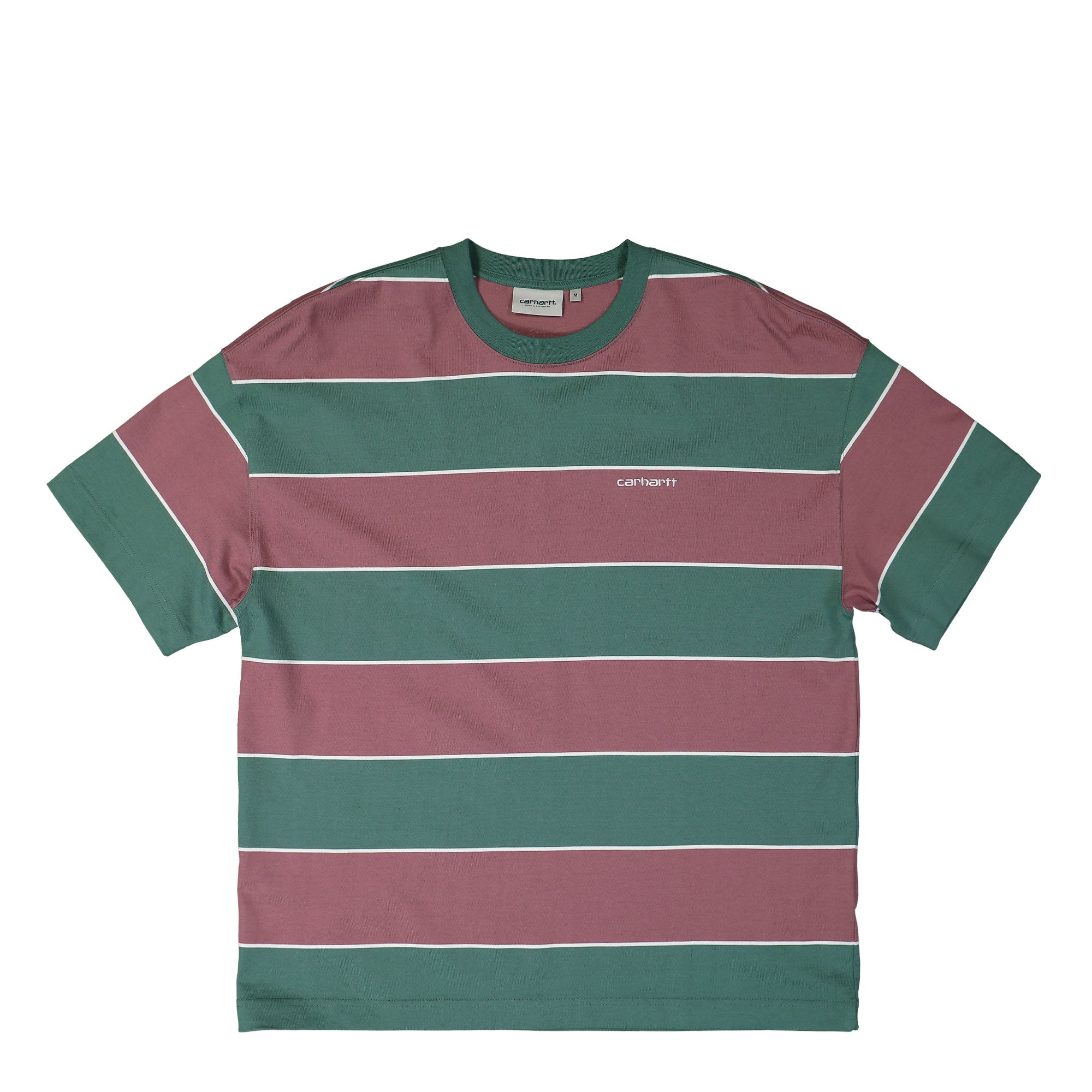 Carhartt WIP S/S Quinby T-Shirt Quinby Stripe / Silver Pine T-Shirts I034488.2Q2.XX.03 | Overkill