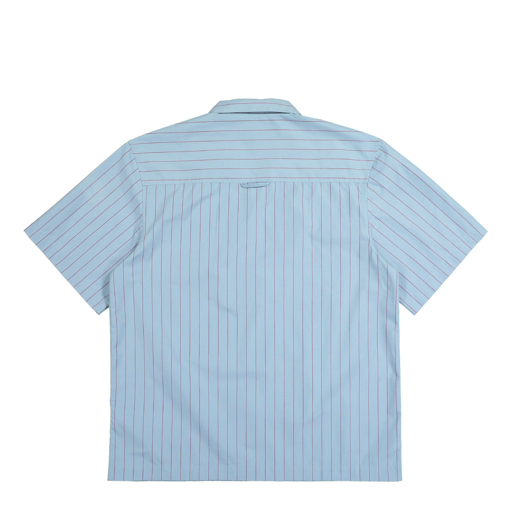 Carhartt WIP S/S Hendry Shirt Seaton Stripe / Frosted Blue Shirts Material | Overkill