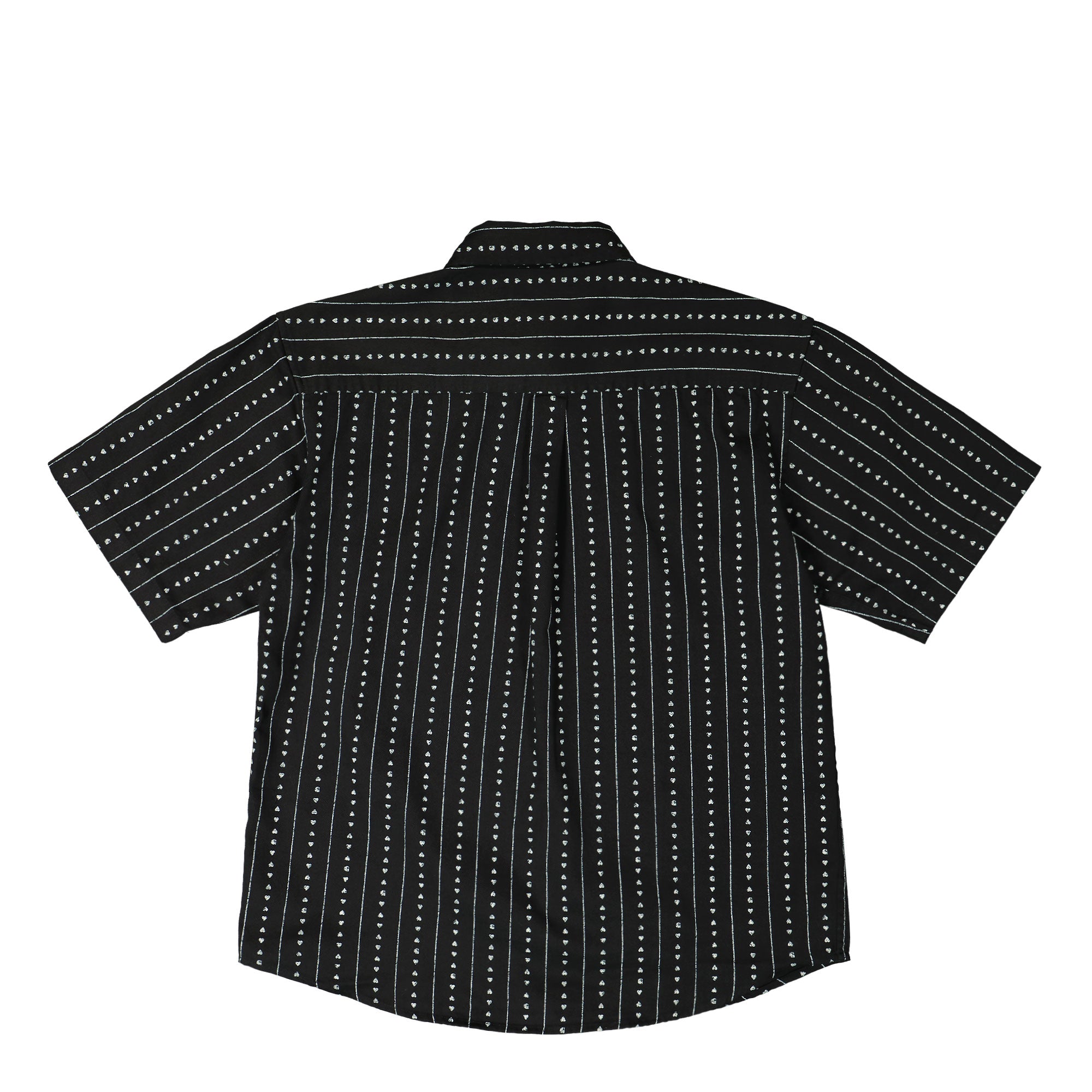 Carhartt WIP S/S Drewe Shirt Heart C Pinstripe / Black / Natural Shirts Material | Overkill