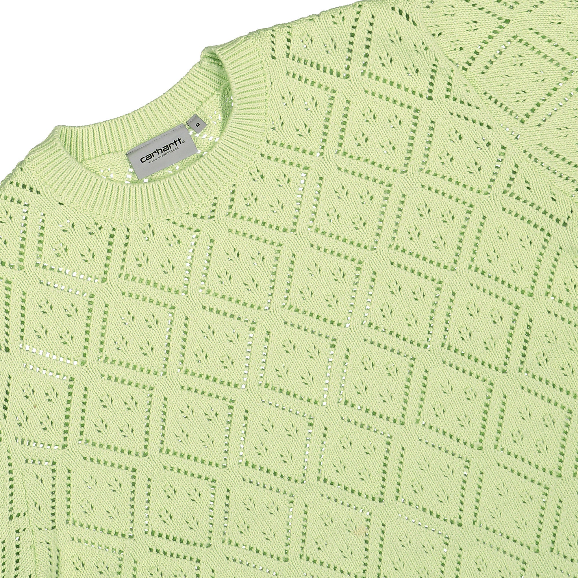 Carhartt WIP Kaley Sweater Air Green Sweatshirts Close-up | Overkill