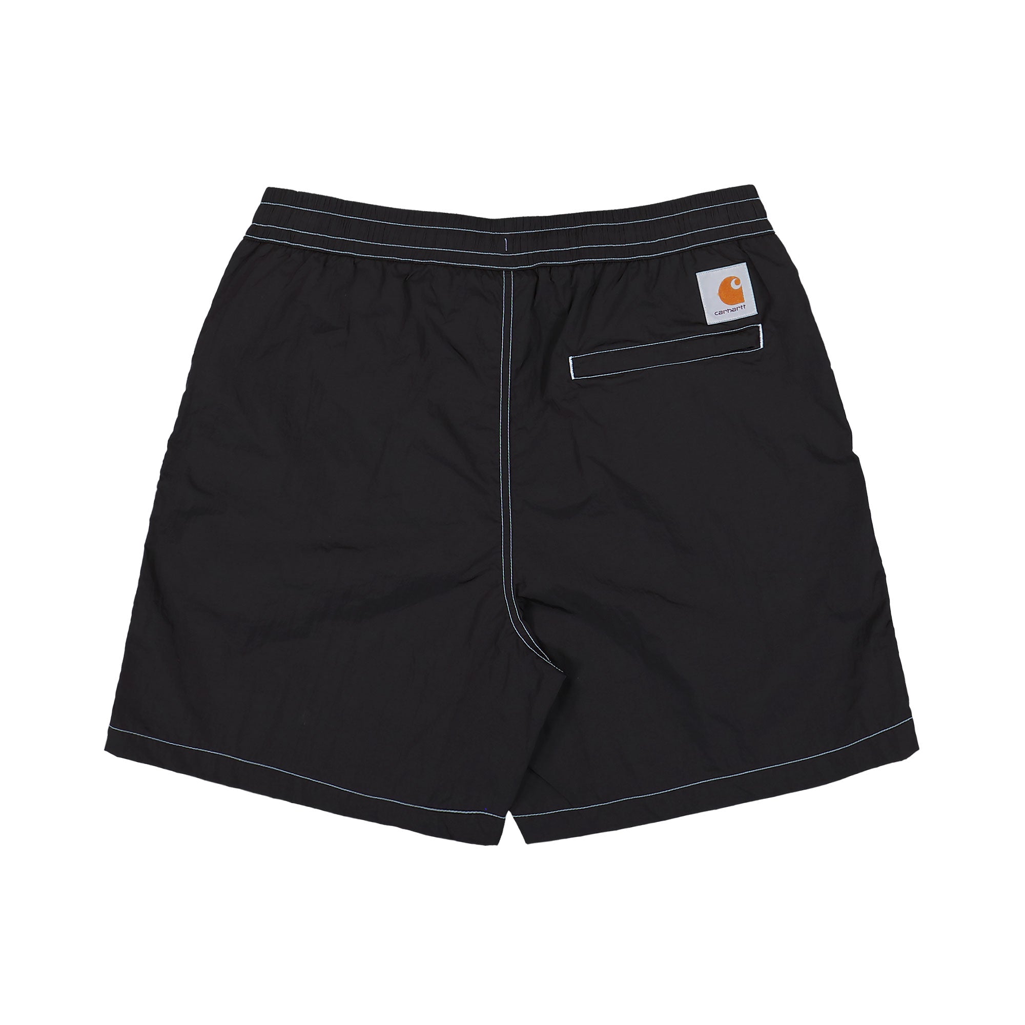 Carhartt WIP Canby Swim Trunks Black / White Swimwear I034570.0D2.XX.03 Close-up | Overkill
