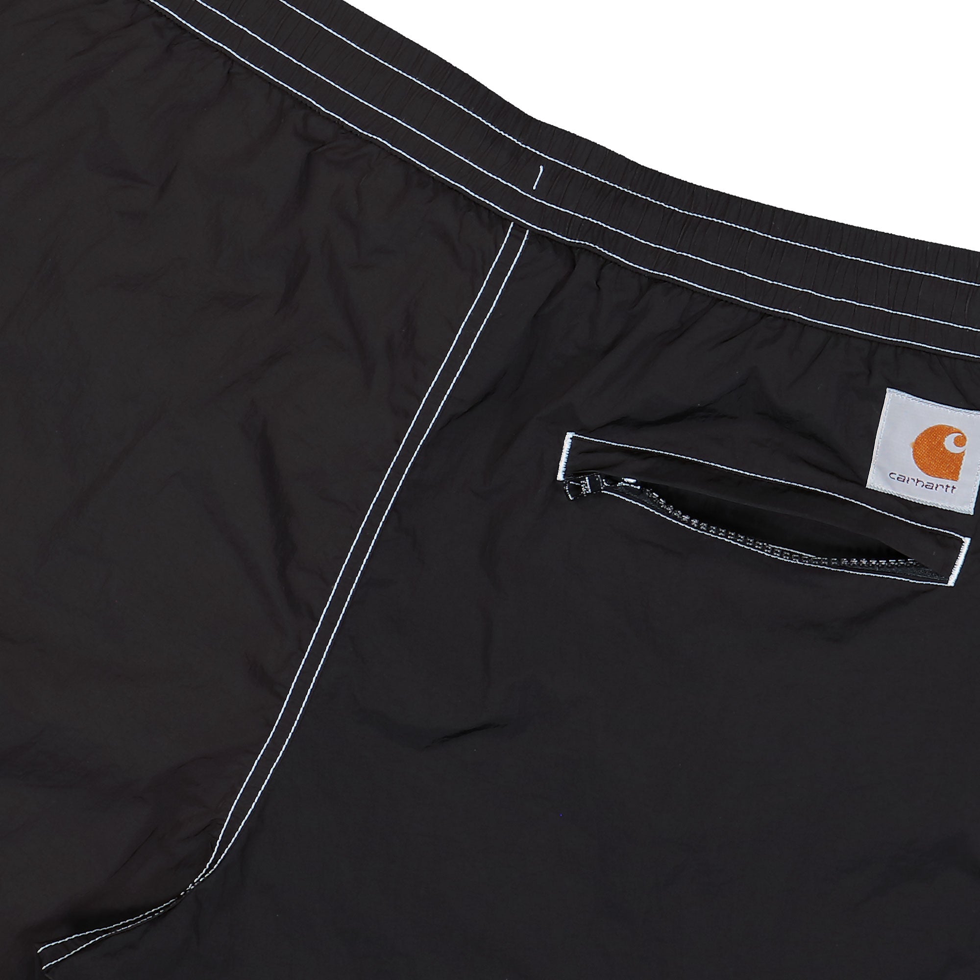 Carhartt WIP Canby Swim Trunks Black / White Swimwear I034570.0D2.XX.03 Detail View 2 | Overkill