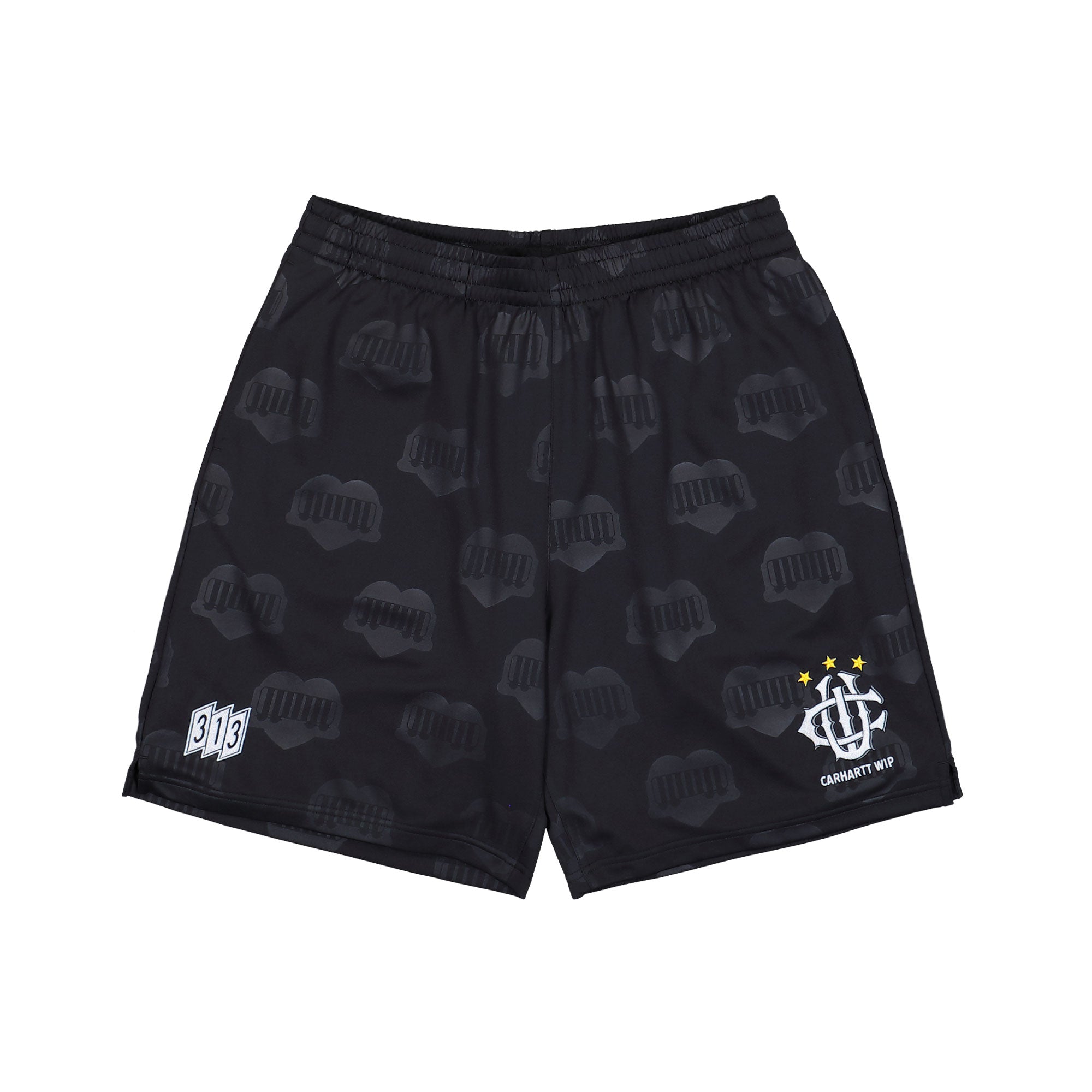 Carhartt Hartts Football Short Heart Train Jacquard / Black Shorts I034623.2UF.XX.03 | Overkill