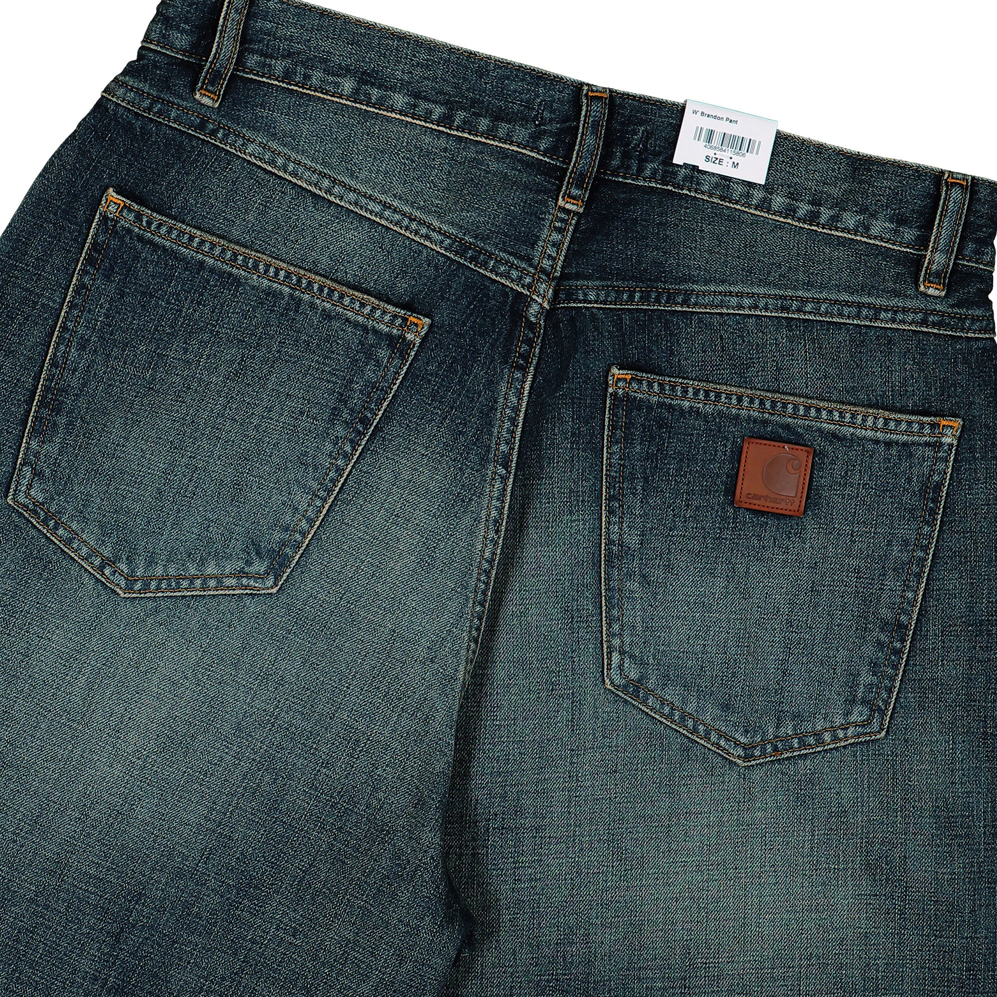 Carhartt WIP W Brandon Pant Blue / Worn Used Wash Jeans Detail view 1 | Overkill