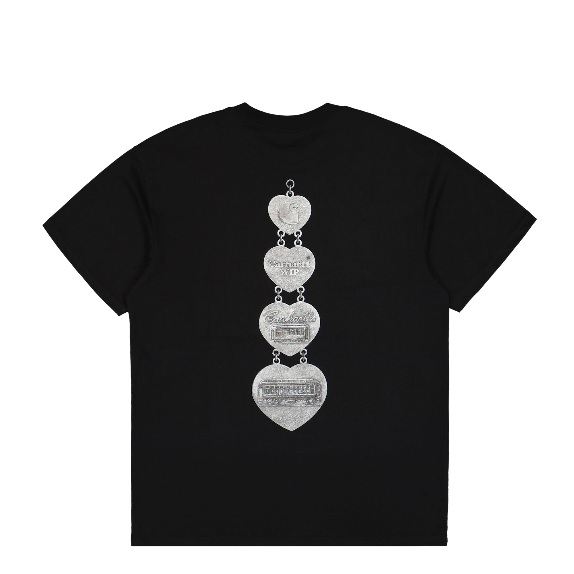 Carhartt WIP W S/S Hartt Chain T-Shirt Black T-Shirts Close-up | Overkill