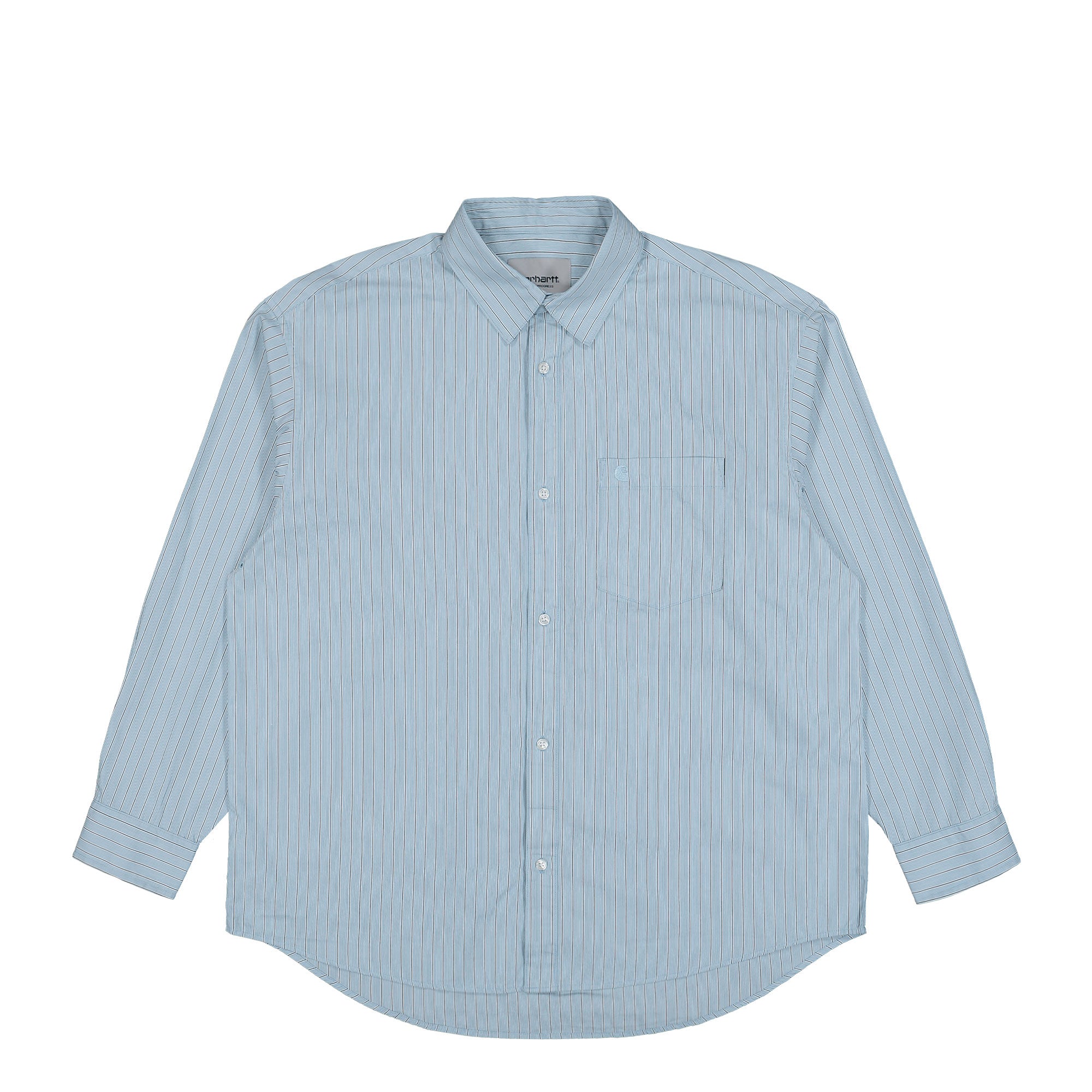 Carhartt WIP L/S Notus Shirt Bova Stripes, Bluebird Shirts I034697.2RB.XX.03 | Overkill