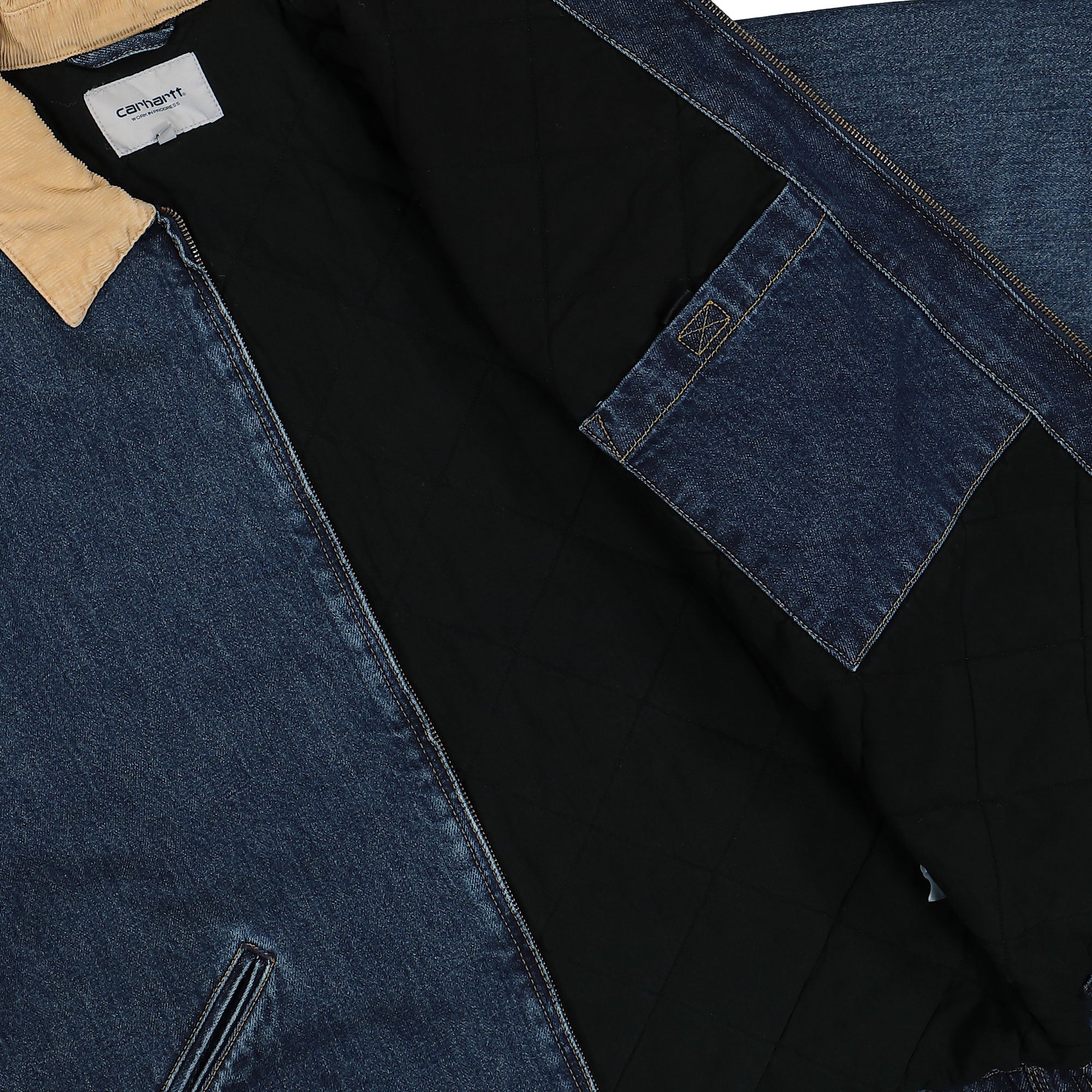 Carhartt WIP OG Detroit Jacket Blue / Dusty H Brown Jackets Detail view 3 | Overkill