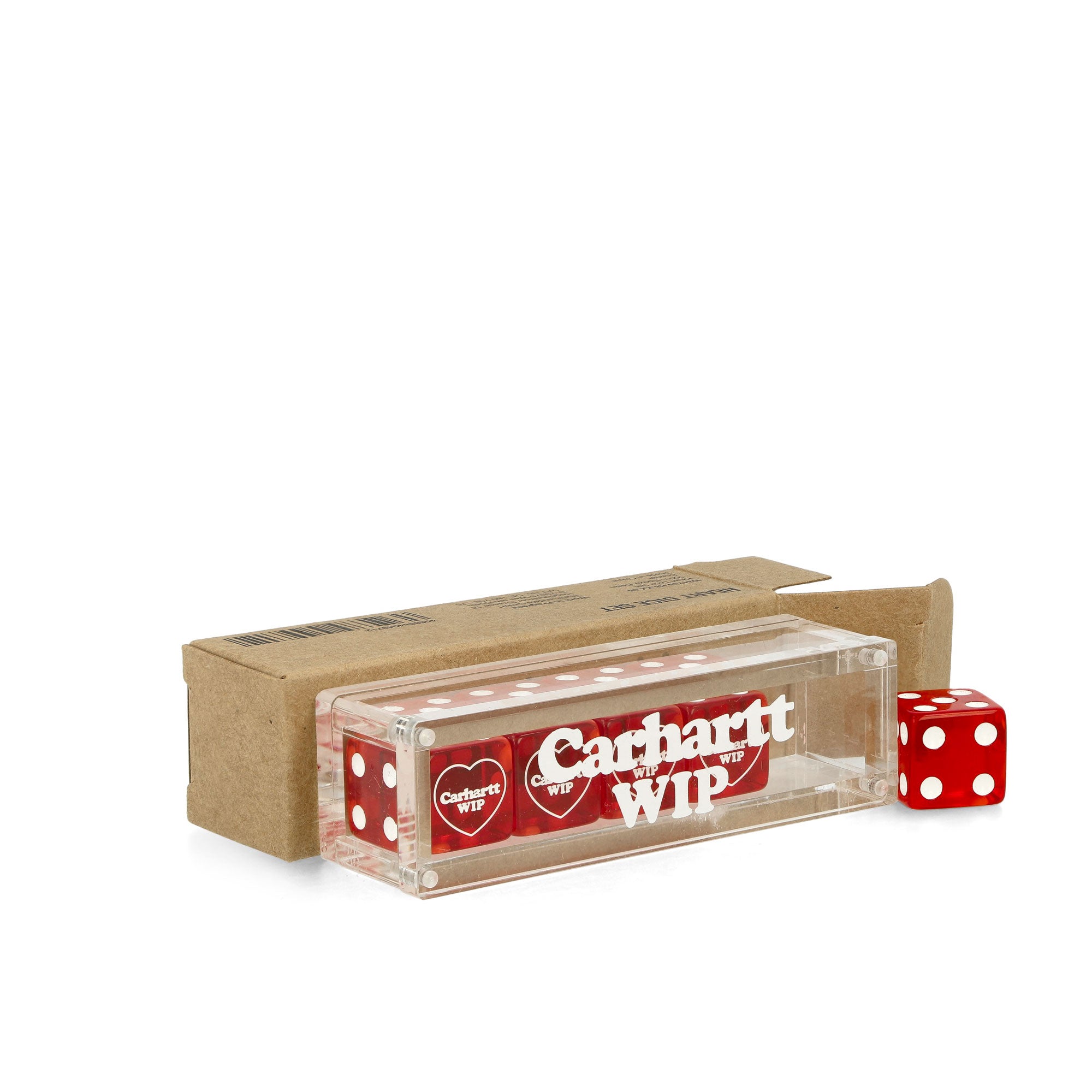 Carhartt WIP Heart Dice Set Scarlett Various I034755.H8.XX.06 Close-up | Overkill