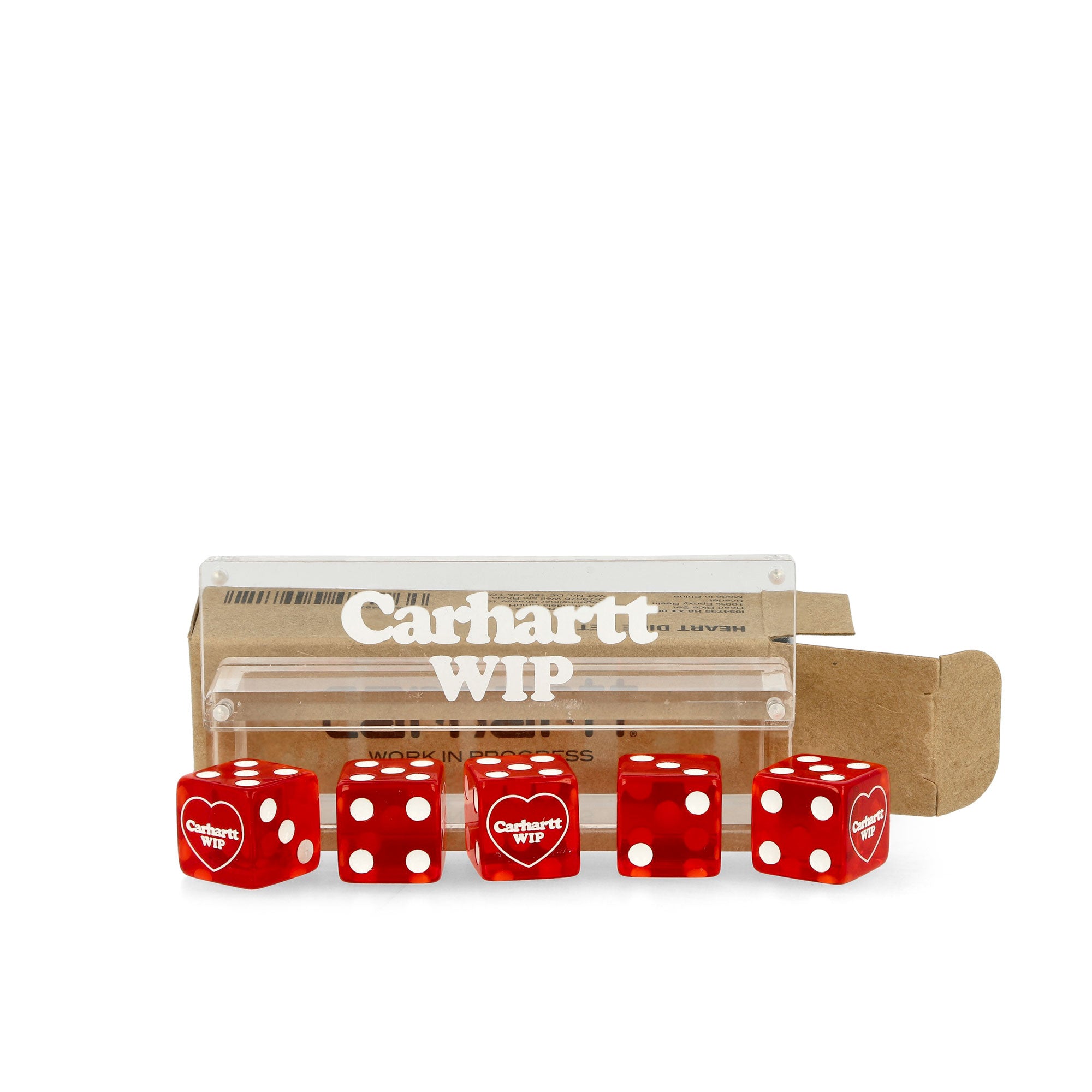 Carhartt WIP Heart Dice Set Scarlett Various I034755.H8.XX.06 Detail View 1 | Overkill