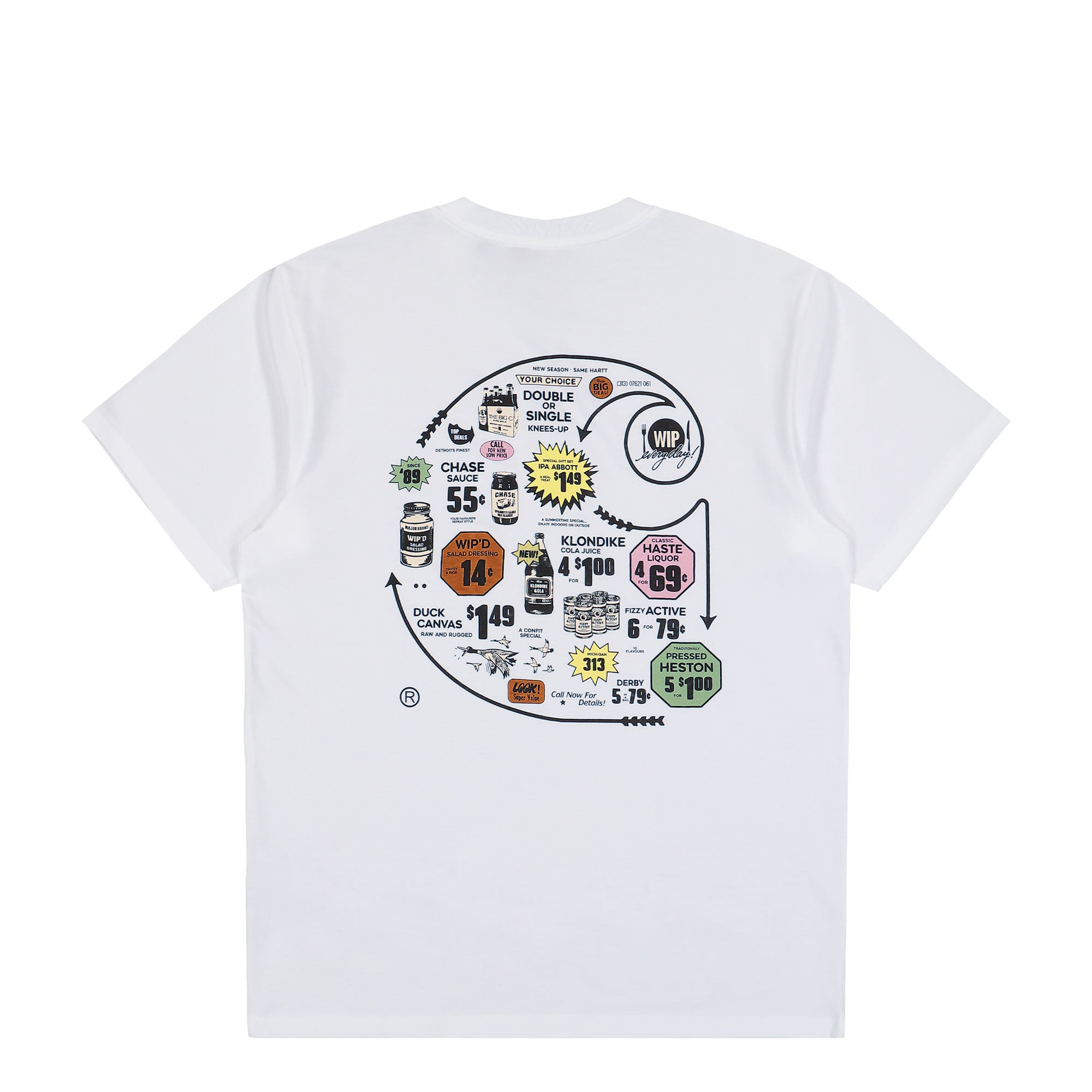 Carhartt WIP S/S Catalogue C Logo T-Shirt White T-Shirts I034761.02.XX.03 Close-up | Overkill