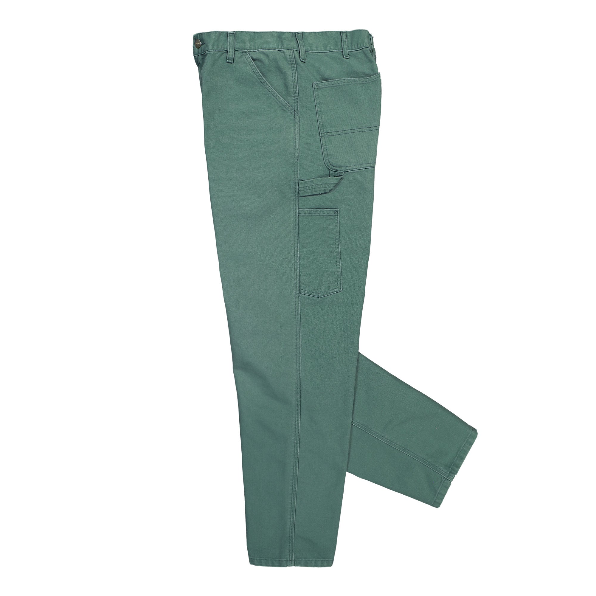 Carhartt WIP Single Knee Pant Silver Pine Stone Canvas Jeans I034798.2M2.4O.32 Detailfoto | Overkill