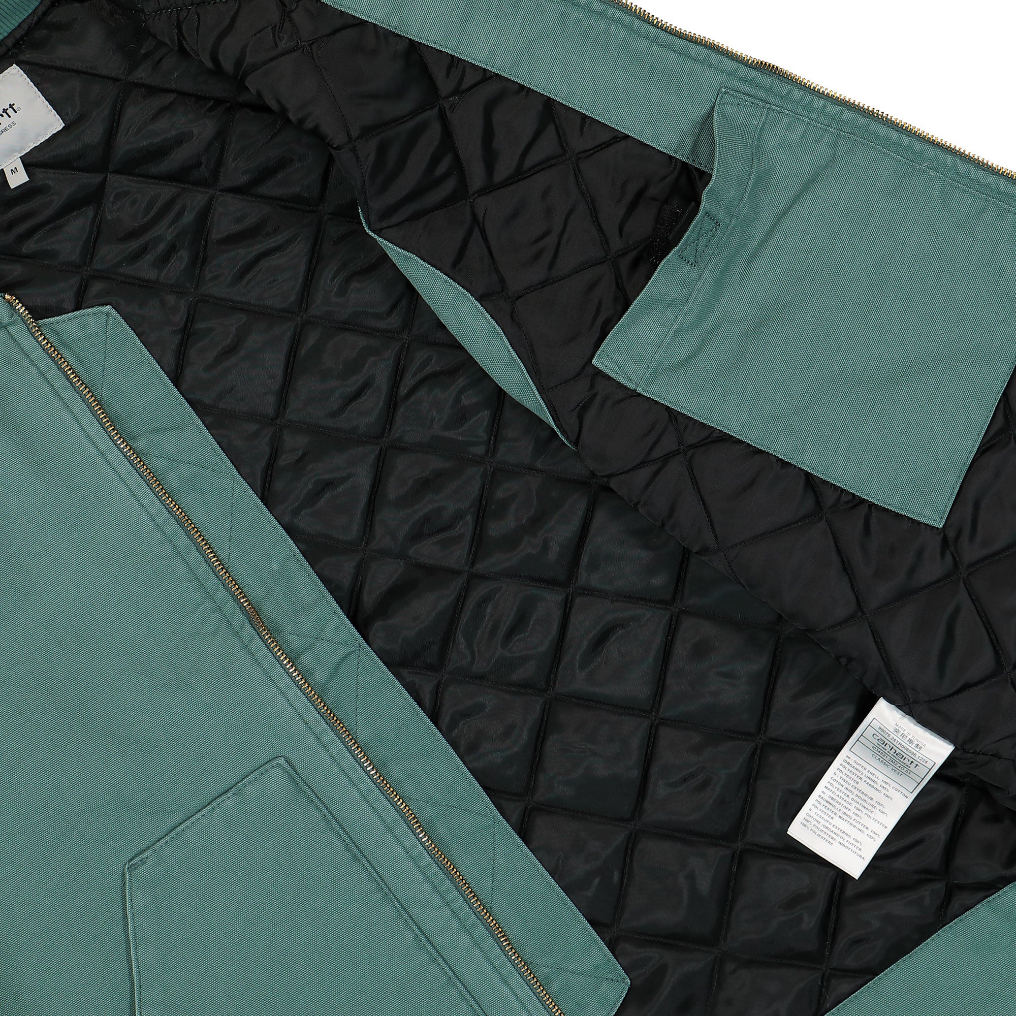 Carhartt WIP Classic Vest Silver Pine / Stone Canvas Vests Detail view 1 | Overkill